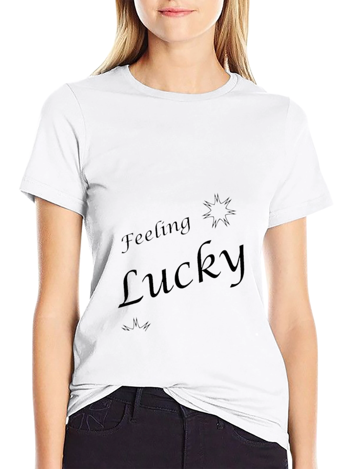 Feeling Lucky Graphic T-Shirt - Soft Cotton Blend