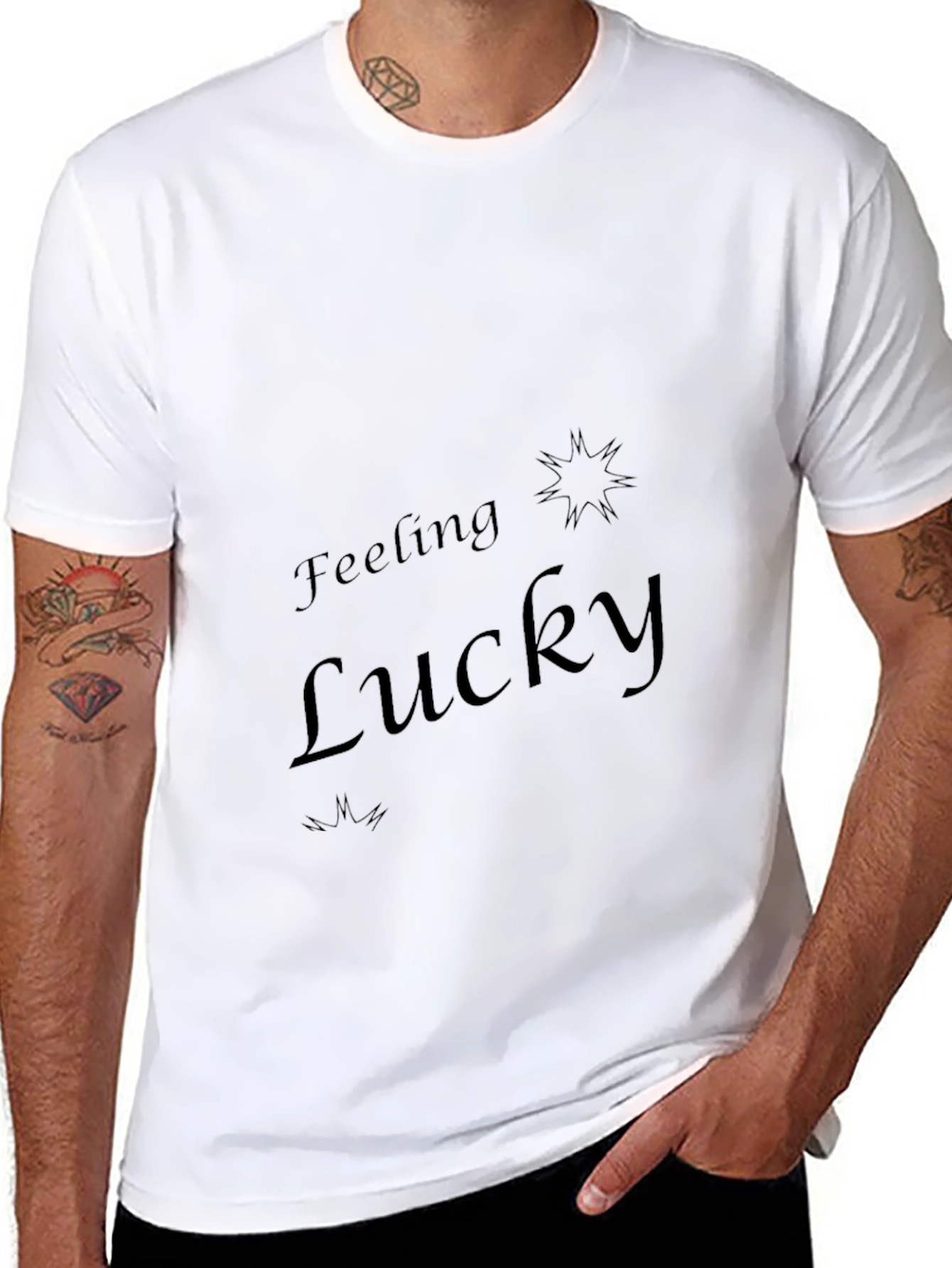 Feeling Lucky Graphic T-Shirt - Soft Cotton Blend