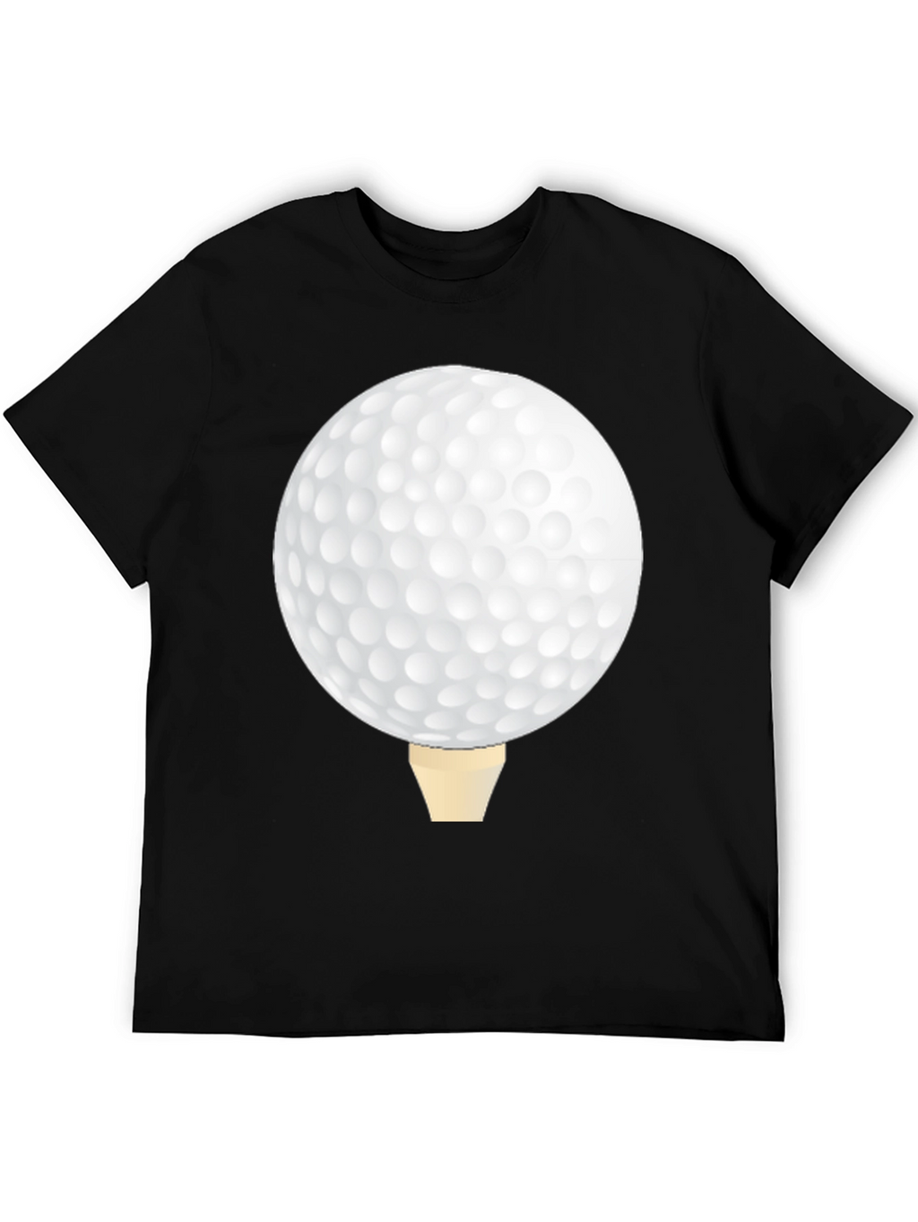 Golf Ball Tee Black T-Shirt