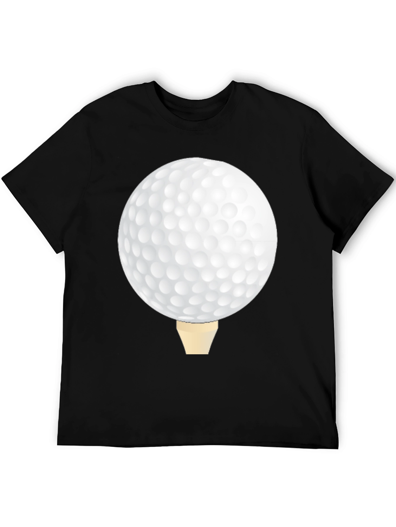 Golf Ball Tee Black T-Shirt