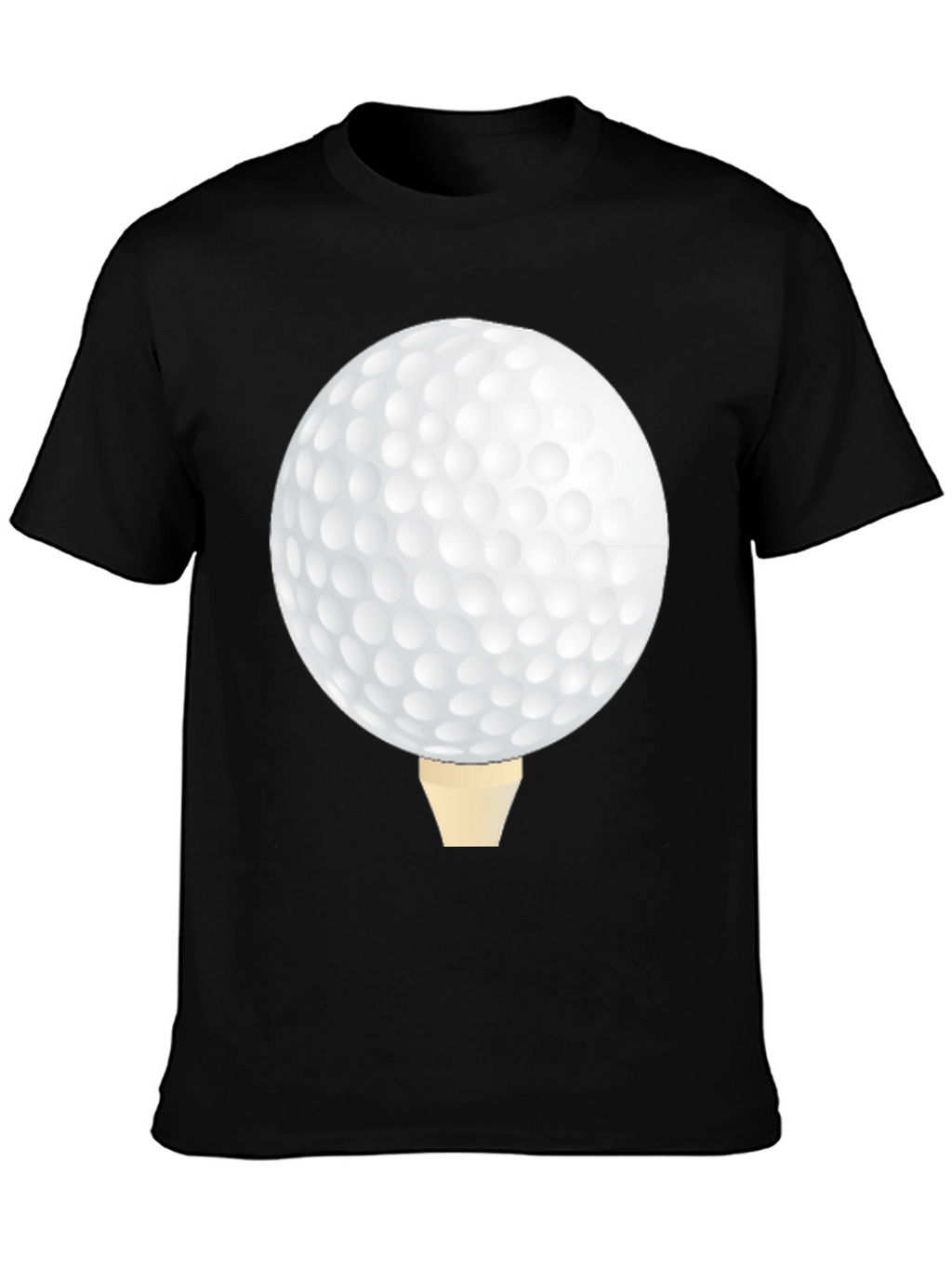 Golf Ball Tee Black T-Shirt