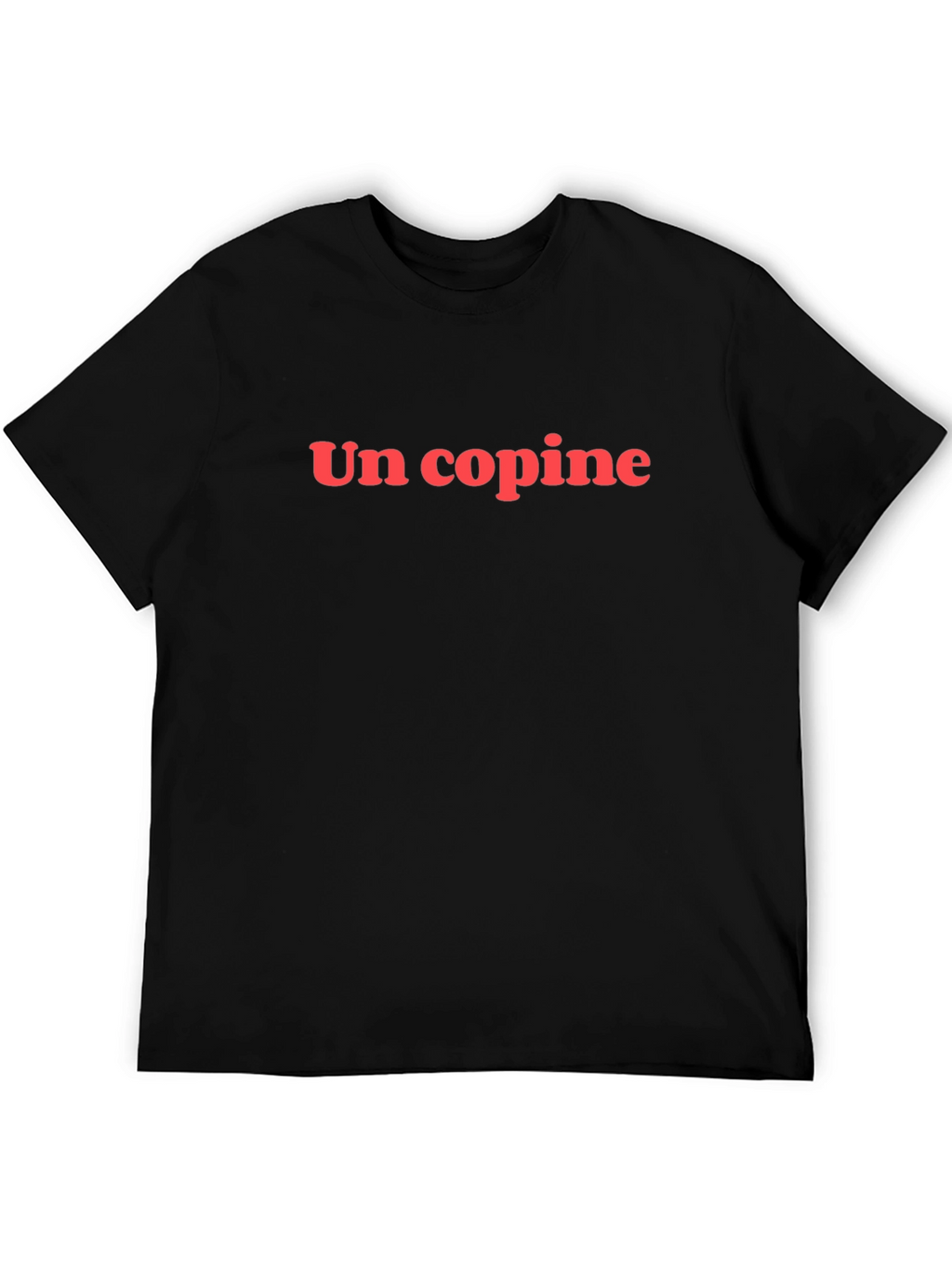 Un Copine T-Shirt Black Casual Graphic Tee
