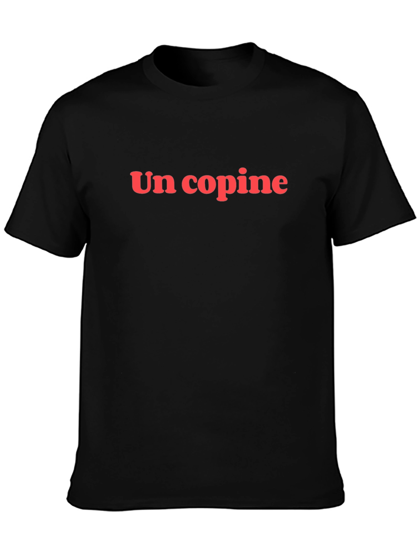 Un Copine T-Shirt Black Casual Graphic Tee
