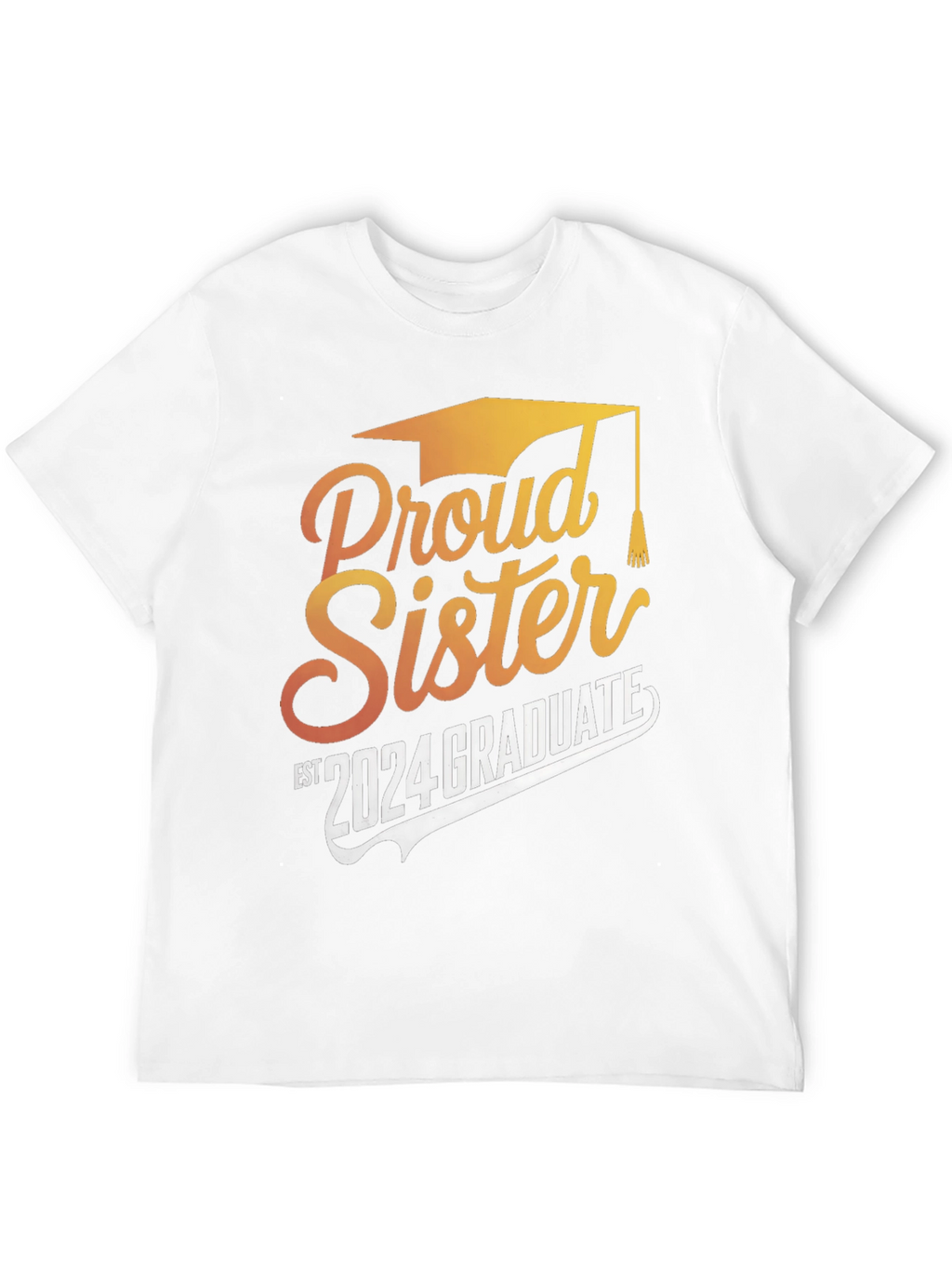 Proud Sister 2024 Graduate Black T-Shirt