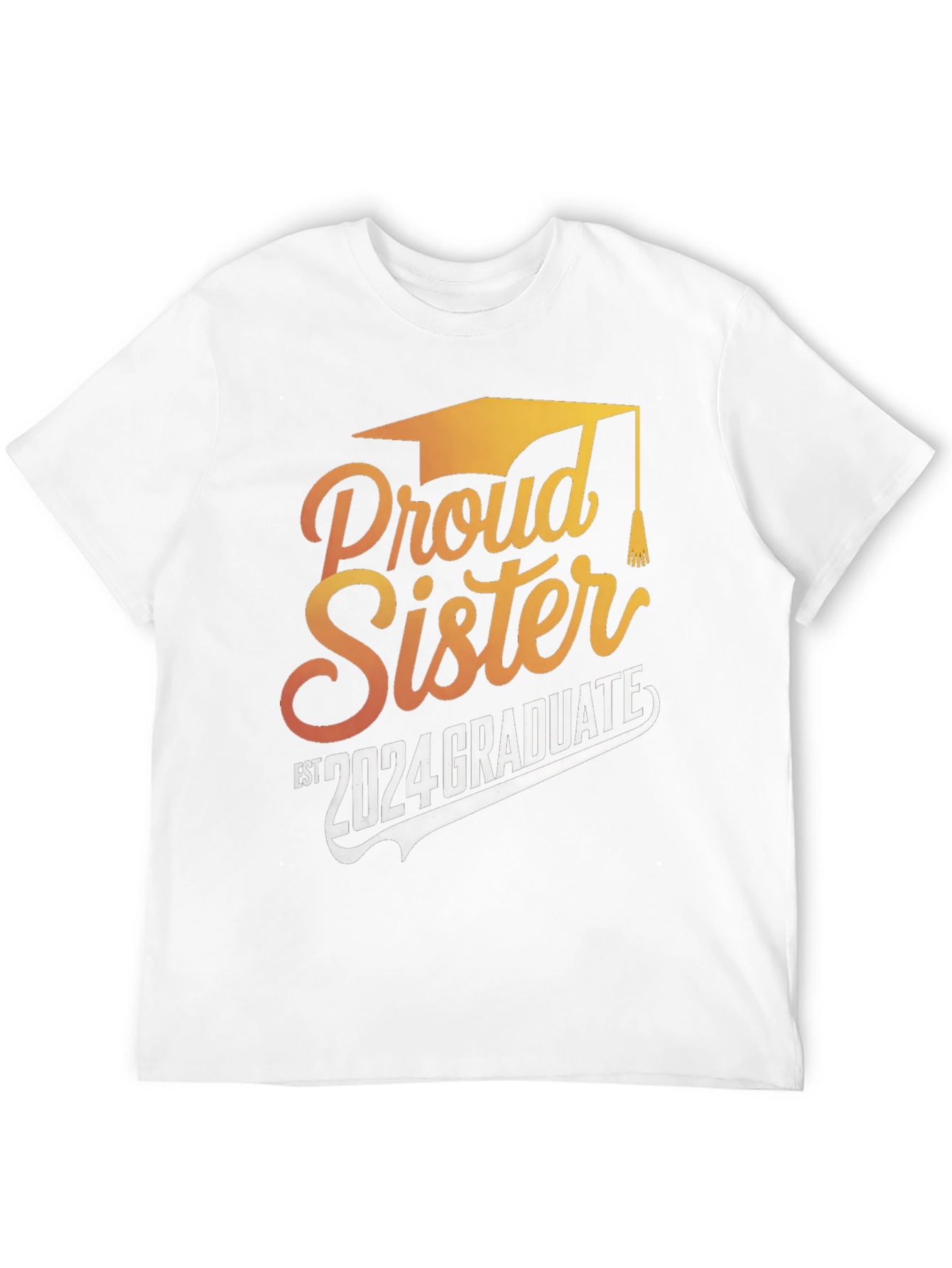 Proud Sister 2024 Graduate Black T-Shirt