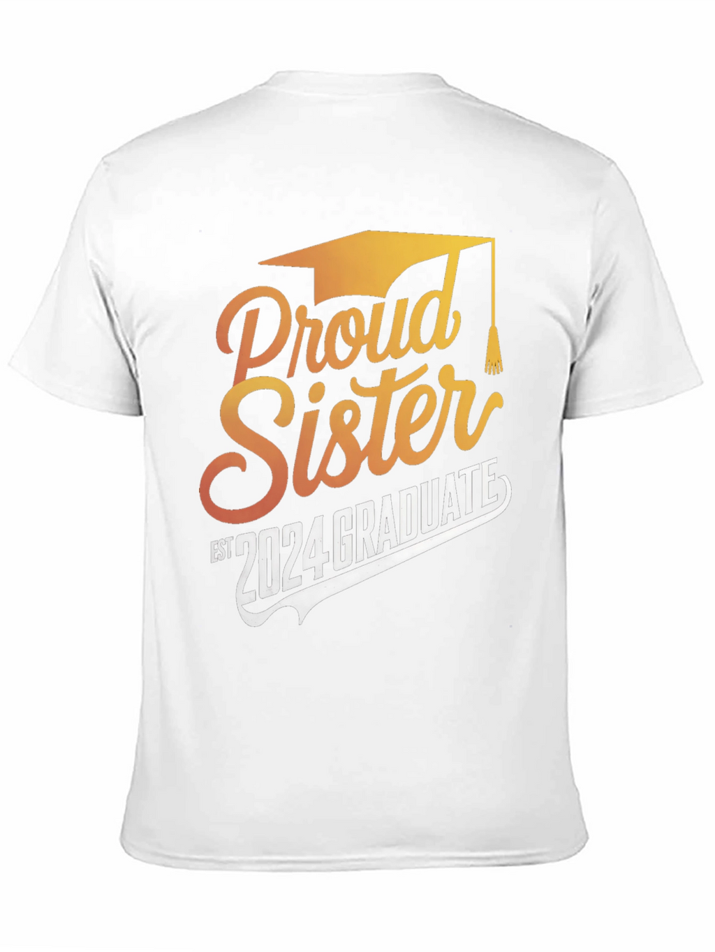 Proud Sister 2024 Graduate Black T-Shirt