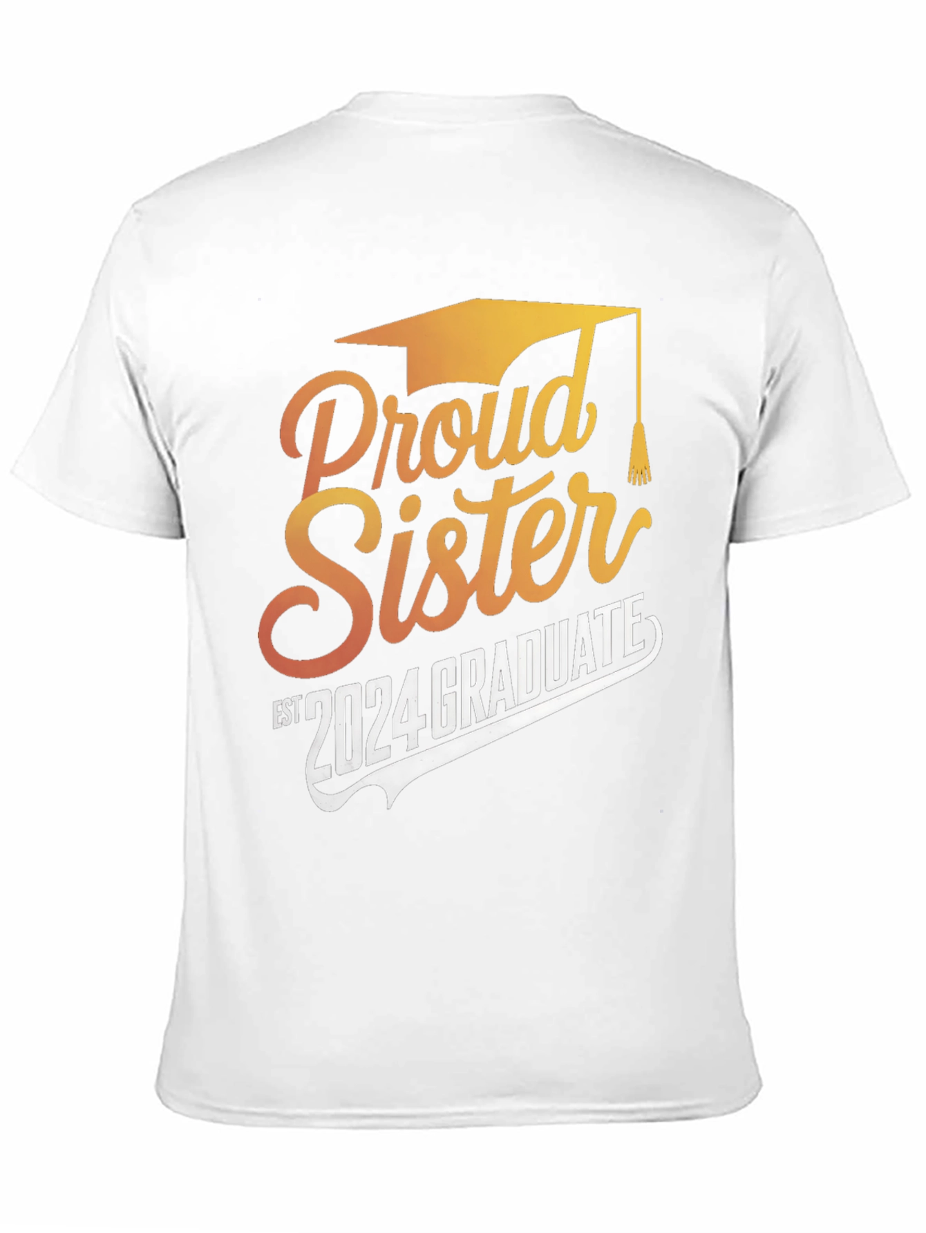 Proud Sister 2024 Graduate Black T-Shirt