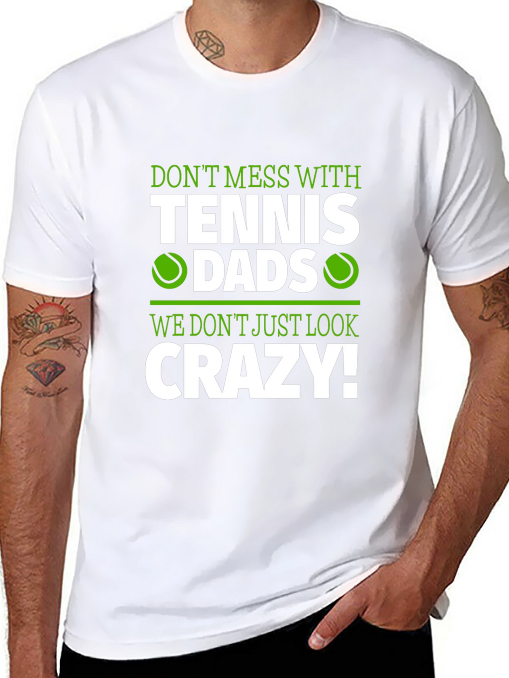 Tennis Dads Crazy Graphic T-Shirt