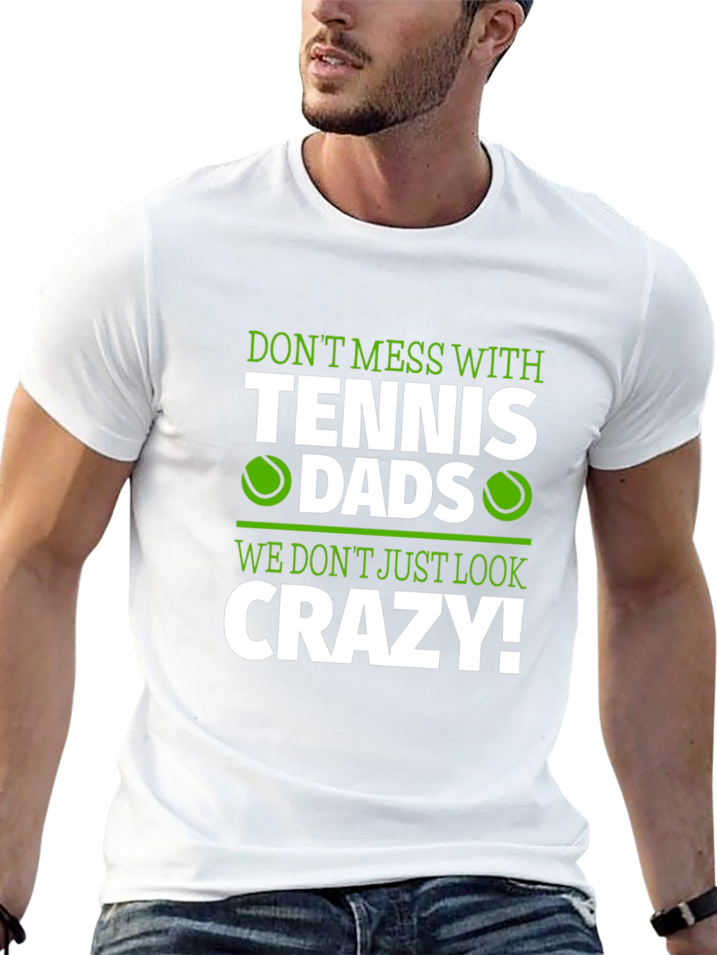 Tennis Dads Crazy Graphic T-Shirt