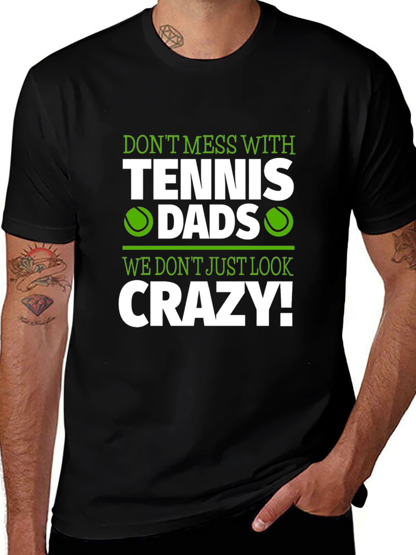 Tennis Dads Crazy Graphic T-Shirt