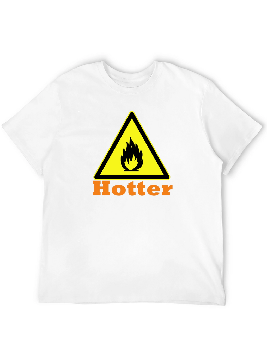 Hotter Warning T-Shirt - Black Cotton Tee