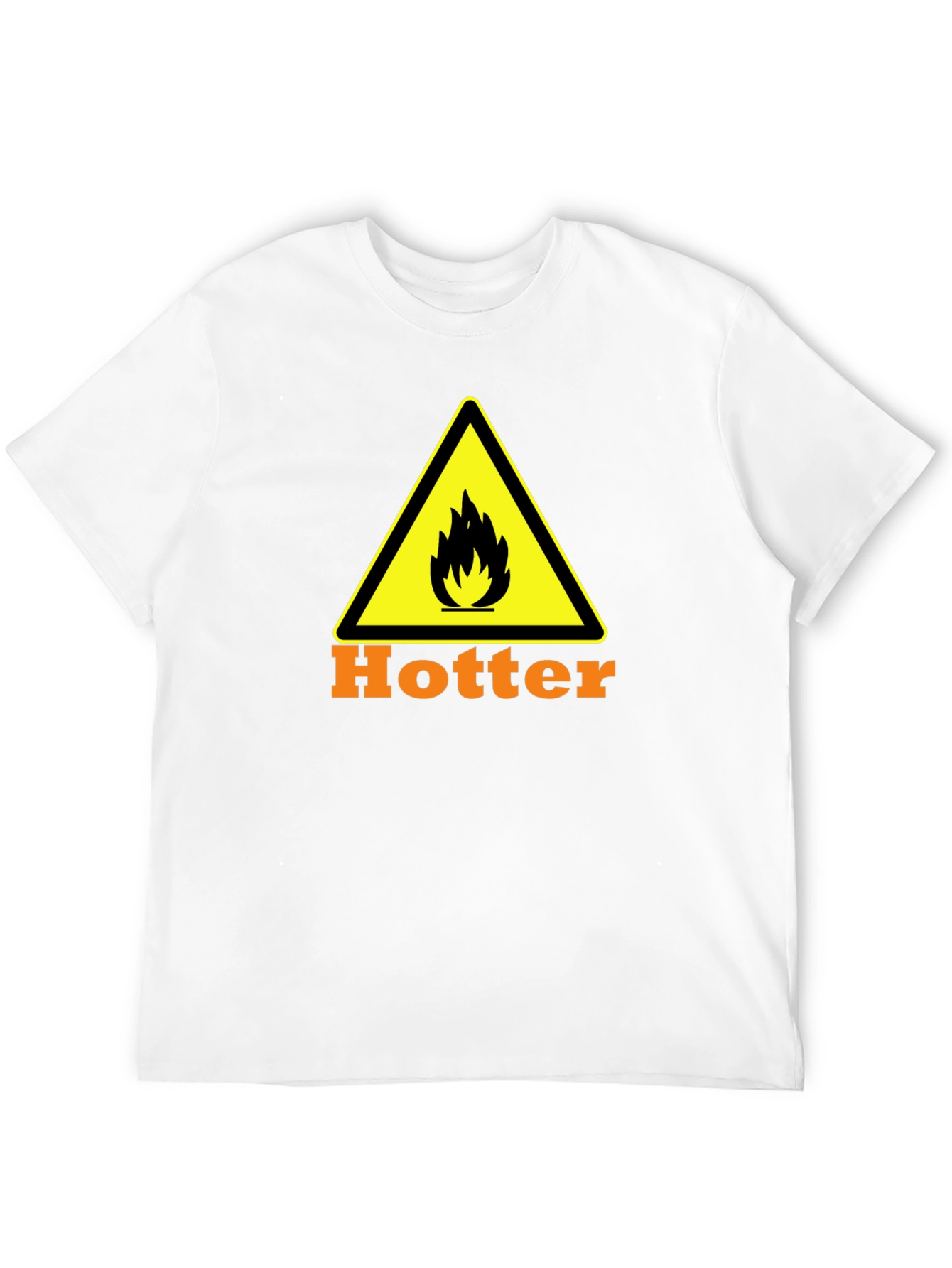 Hotter Warning T-Shirt - Black Cotton Tee