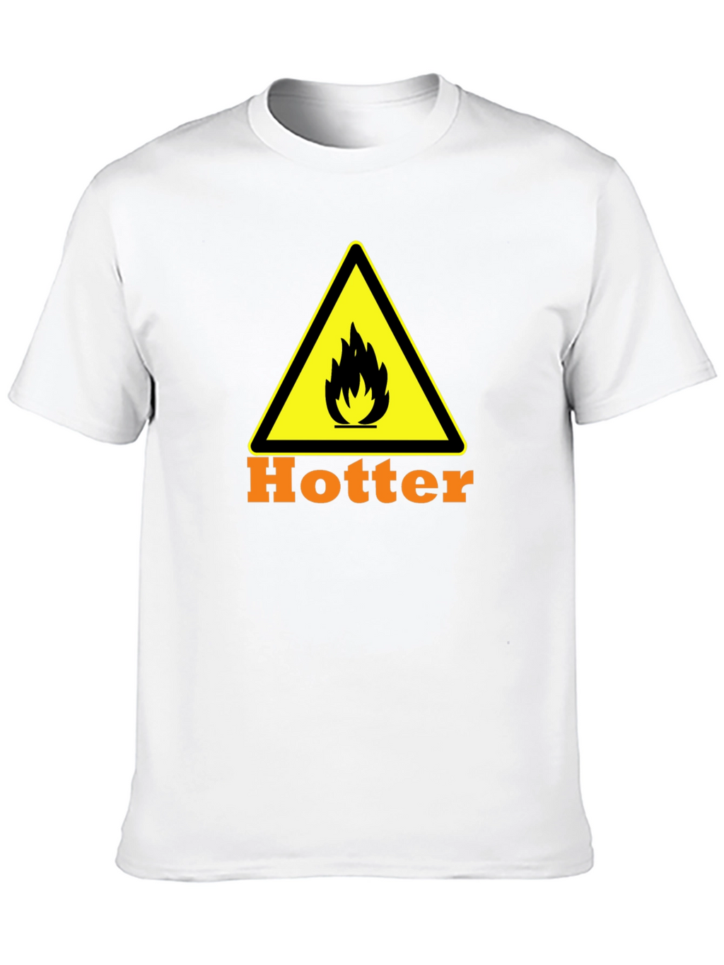 Hotter Warning T-Shirt - Black Cotton Tee
