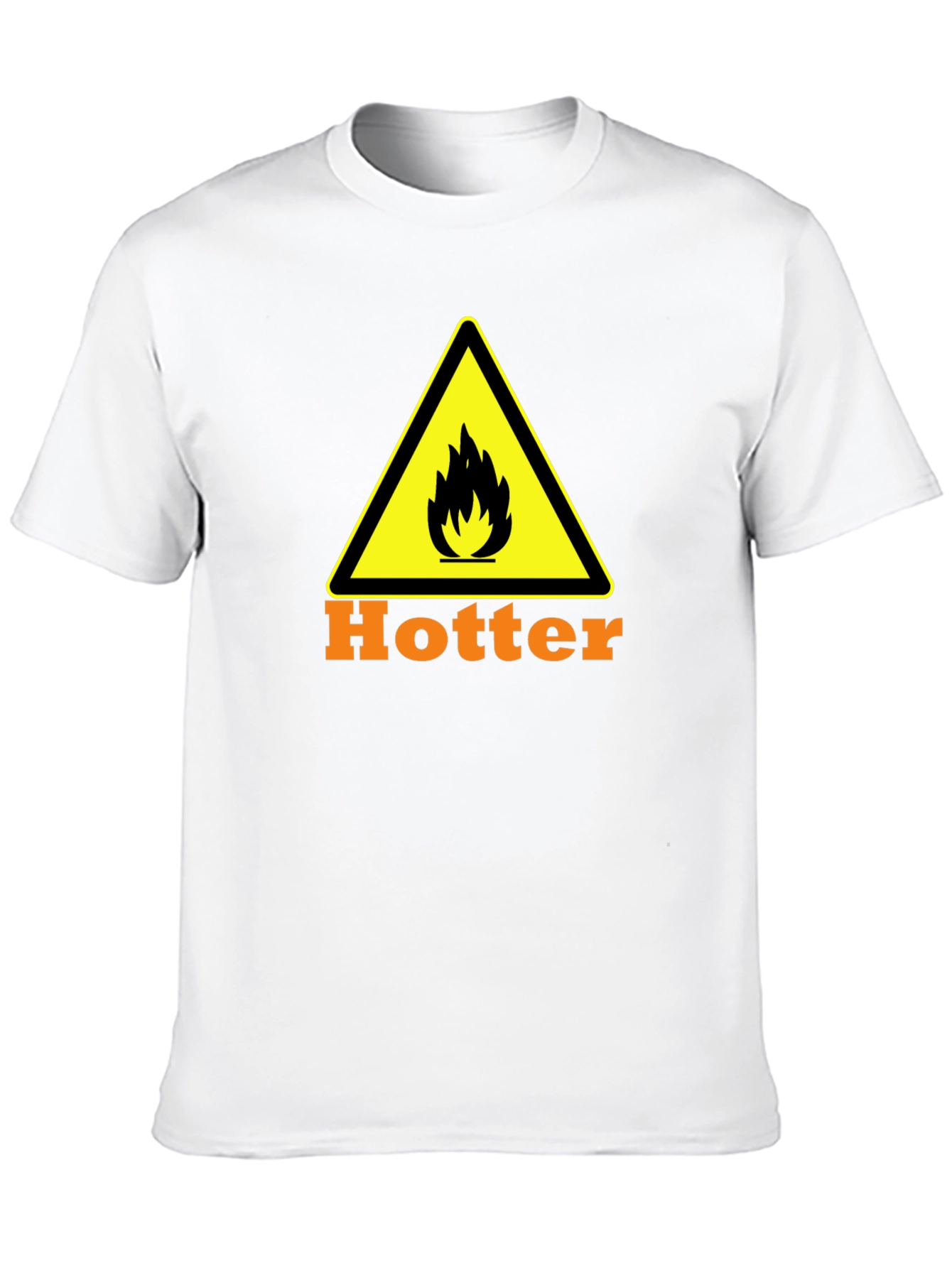 Hotter Warning T-Shirt - Black Cotton Tee