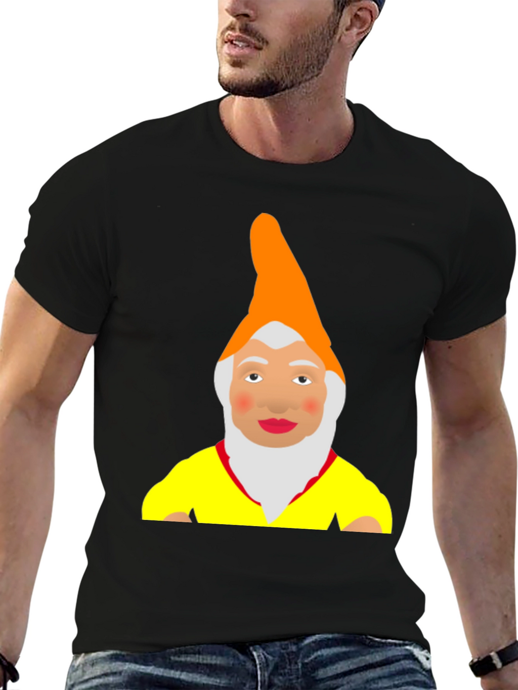 Funny Gnome Graphic T-Shirt