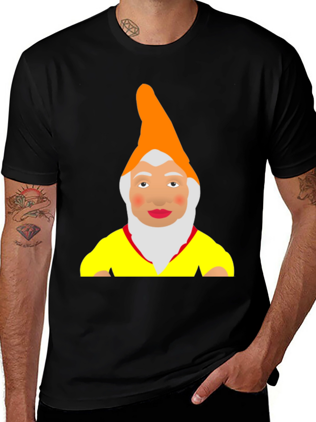 Funny Gnome Graphic T-Shirt
