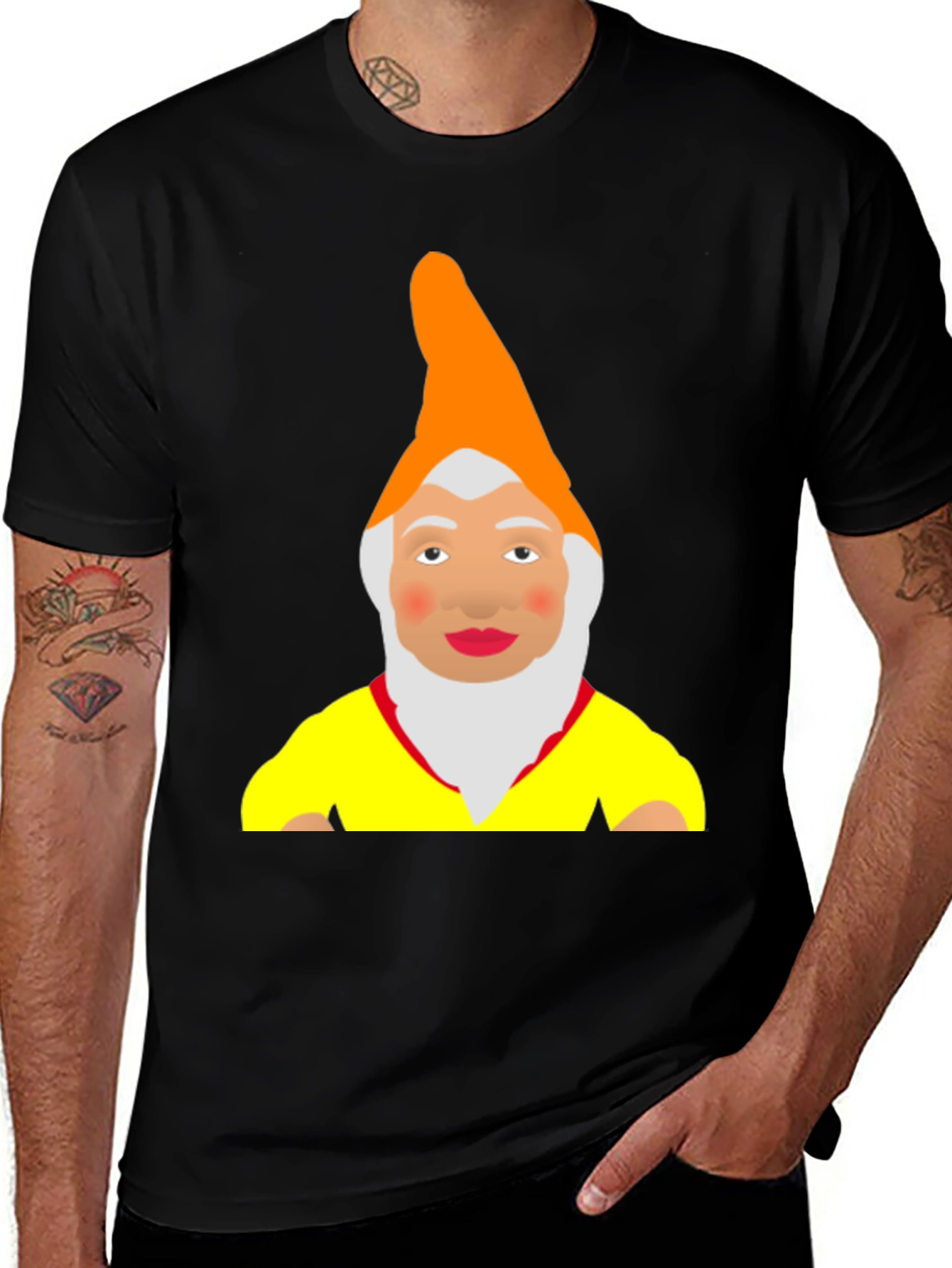 Funny Gnome Graphic T-Shirt