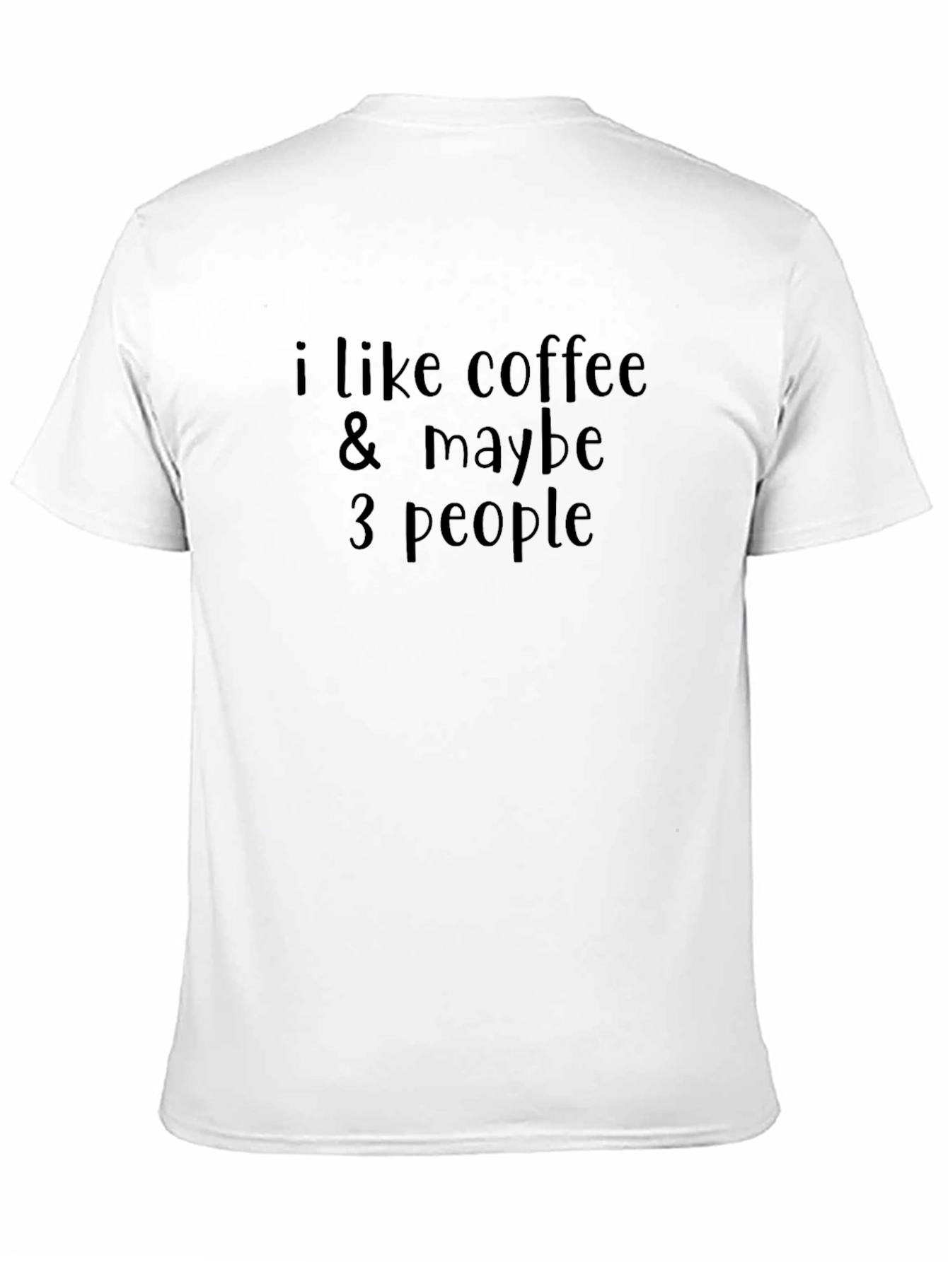 Coffee & Maybe 3 People Black Graphic Tee