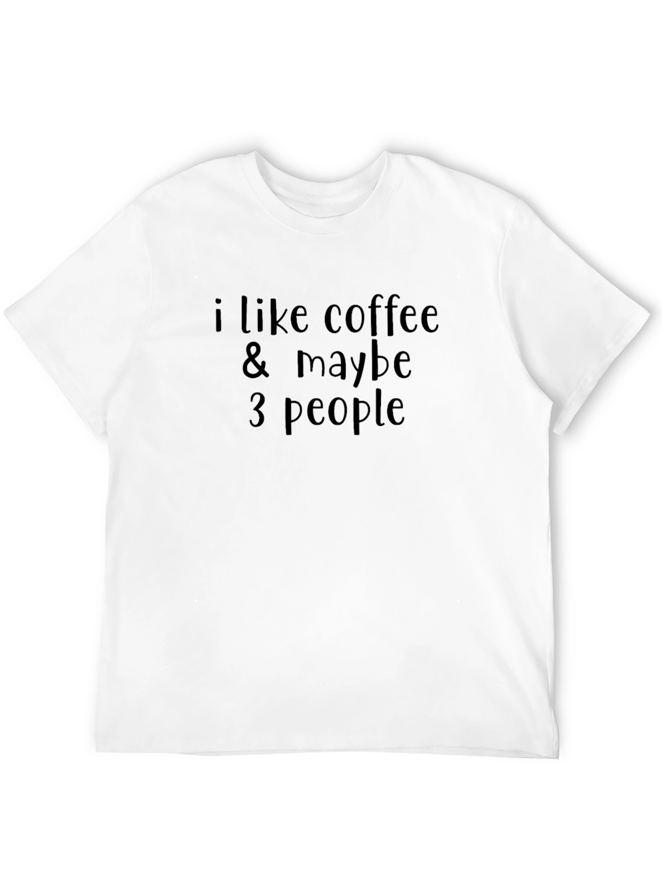 Coffee & Maybe 3 People Black Graphic Tee