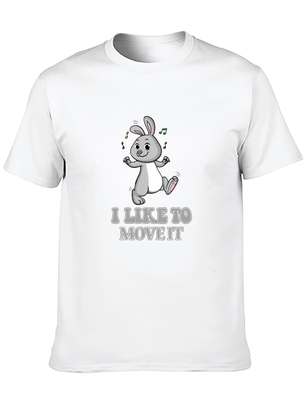 I Like To Move It Bunny Graphic T-Shirt