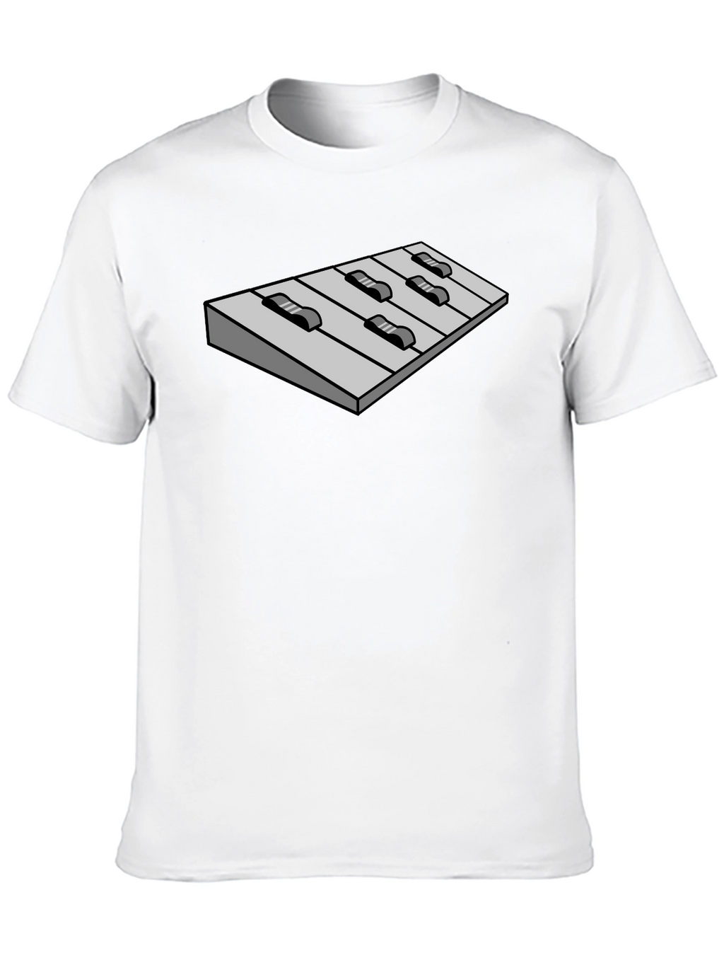 Keyboard Tee - Music Lovers Black Cotton T-Shirt