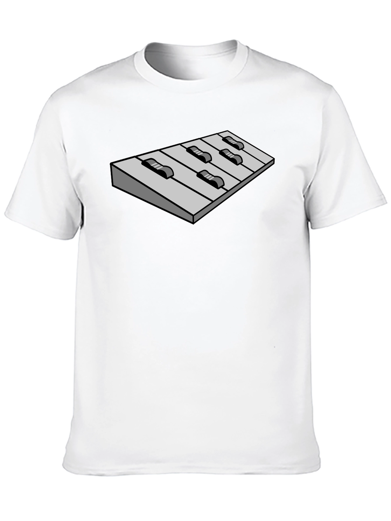 Keyboard Tee - Music Lovers Black Cotton T-Shirt