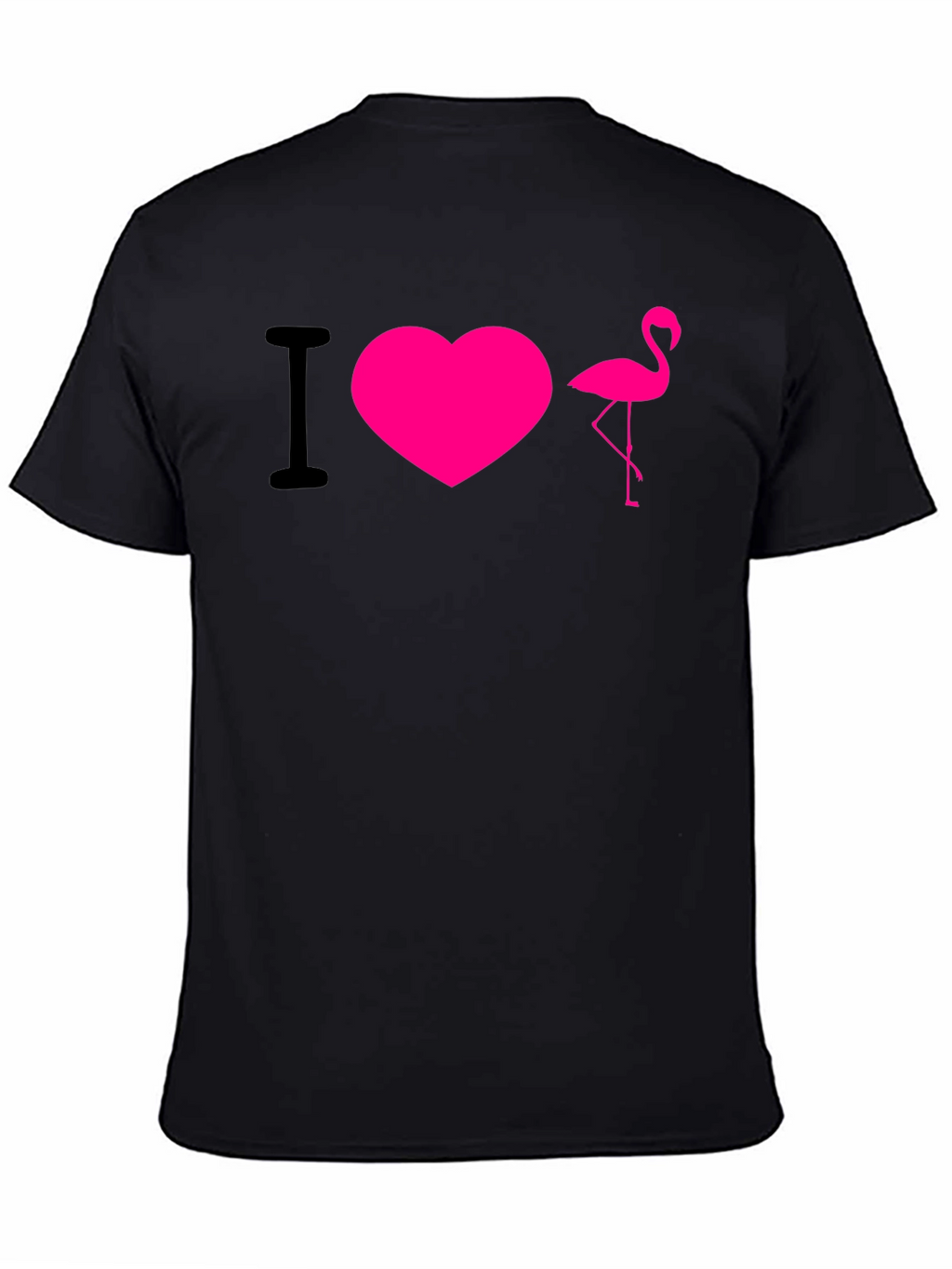 I Love Flamingos T-Shirt - Hot Pink Design