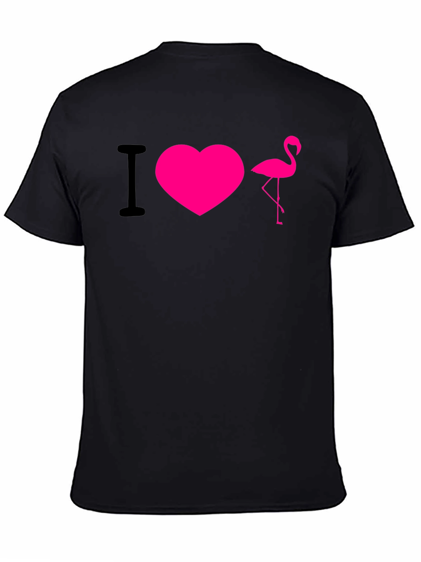 I Love Flamingos T-Shirt - Hot Pink Design