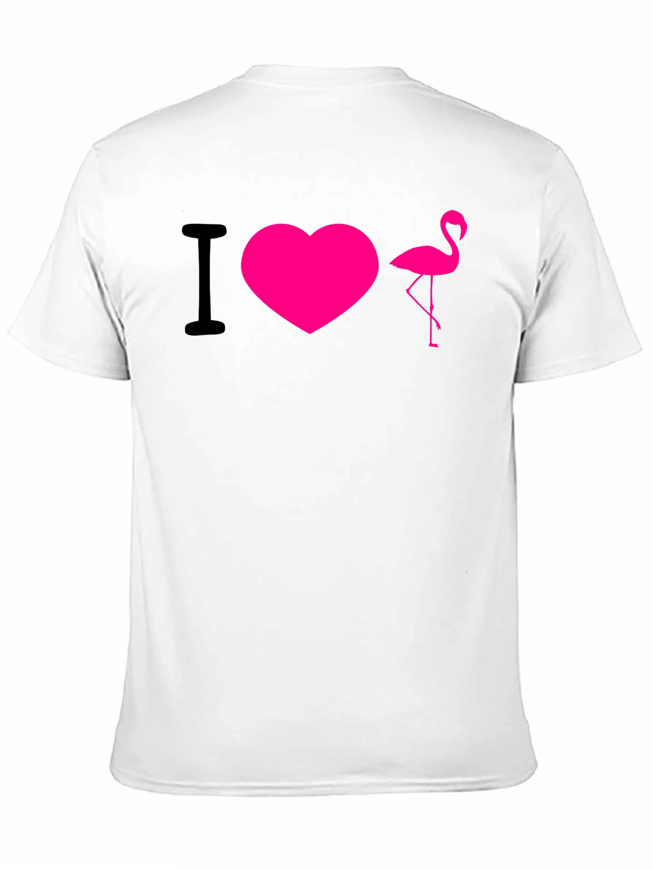 I Love Flamingos T-Shirt - Hot Pink Design