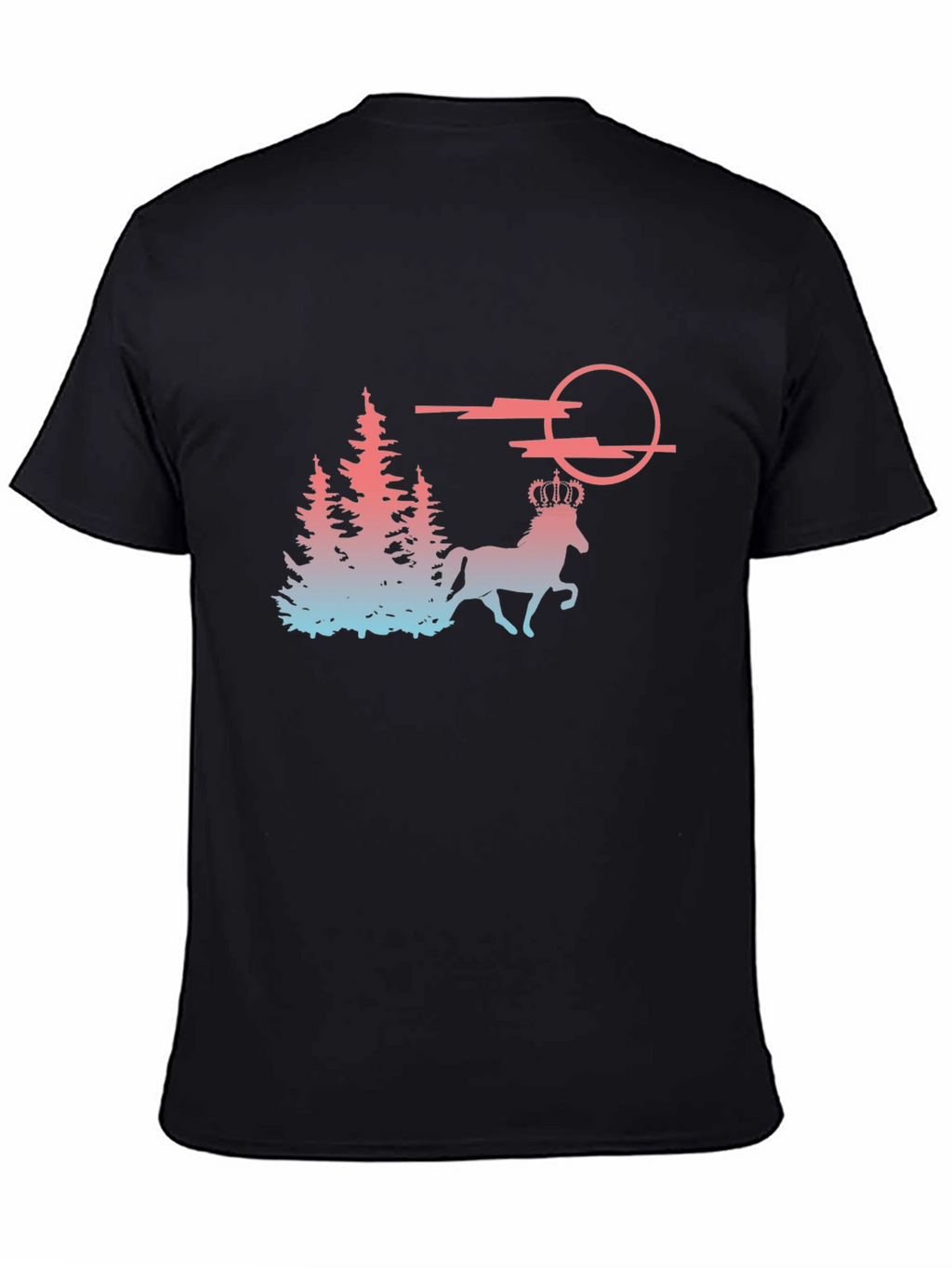 Majestic Horse T-Shirt - Fantasy Forest Design