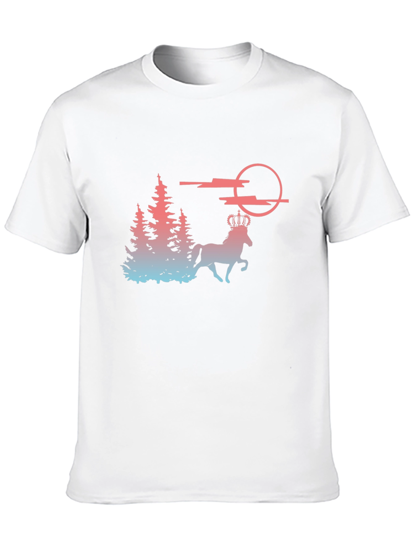 Majestic Horse T-Shirt - Fantasy Forest Design