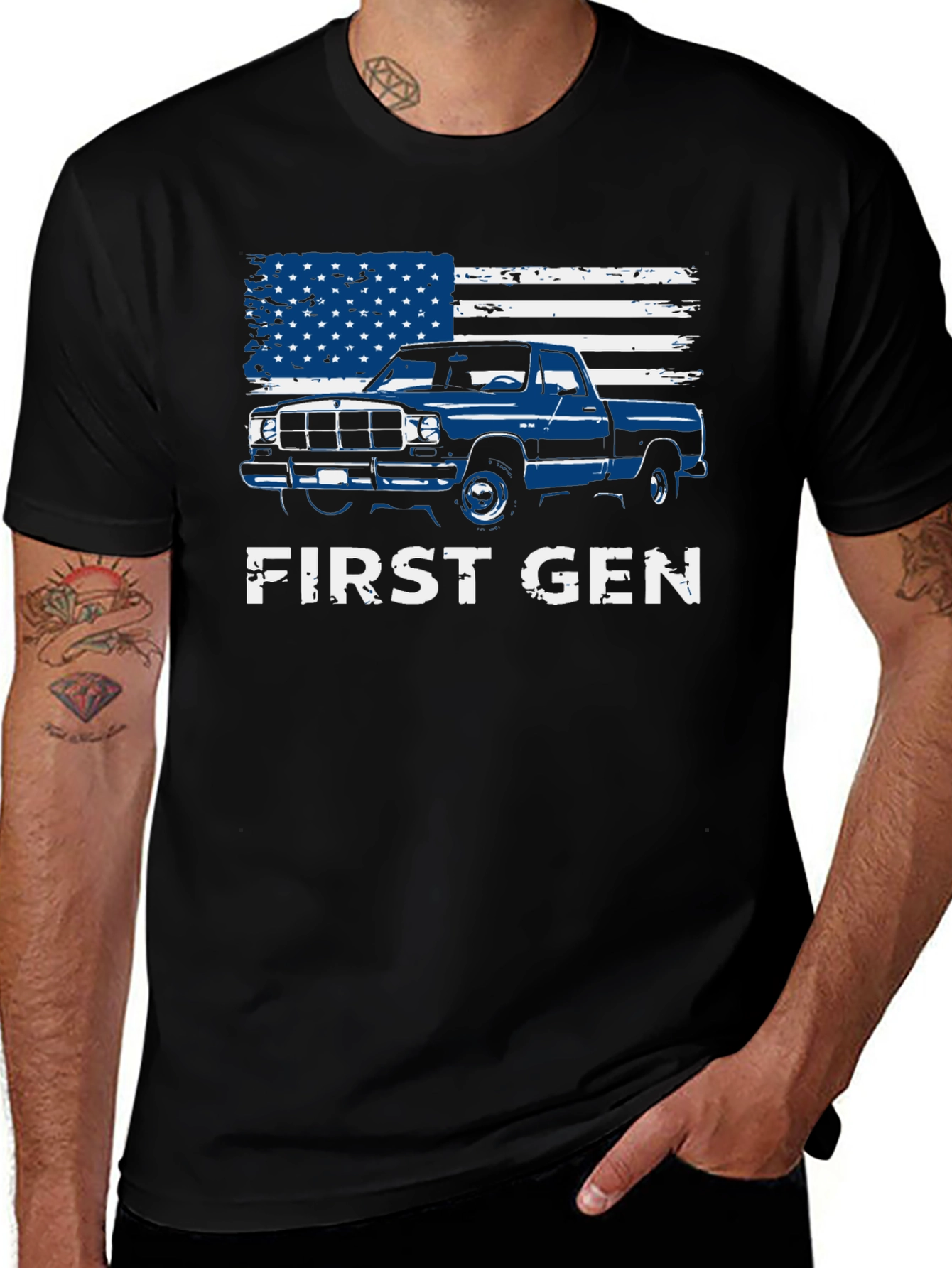 First Gen Truck American Flag Graphic Tee