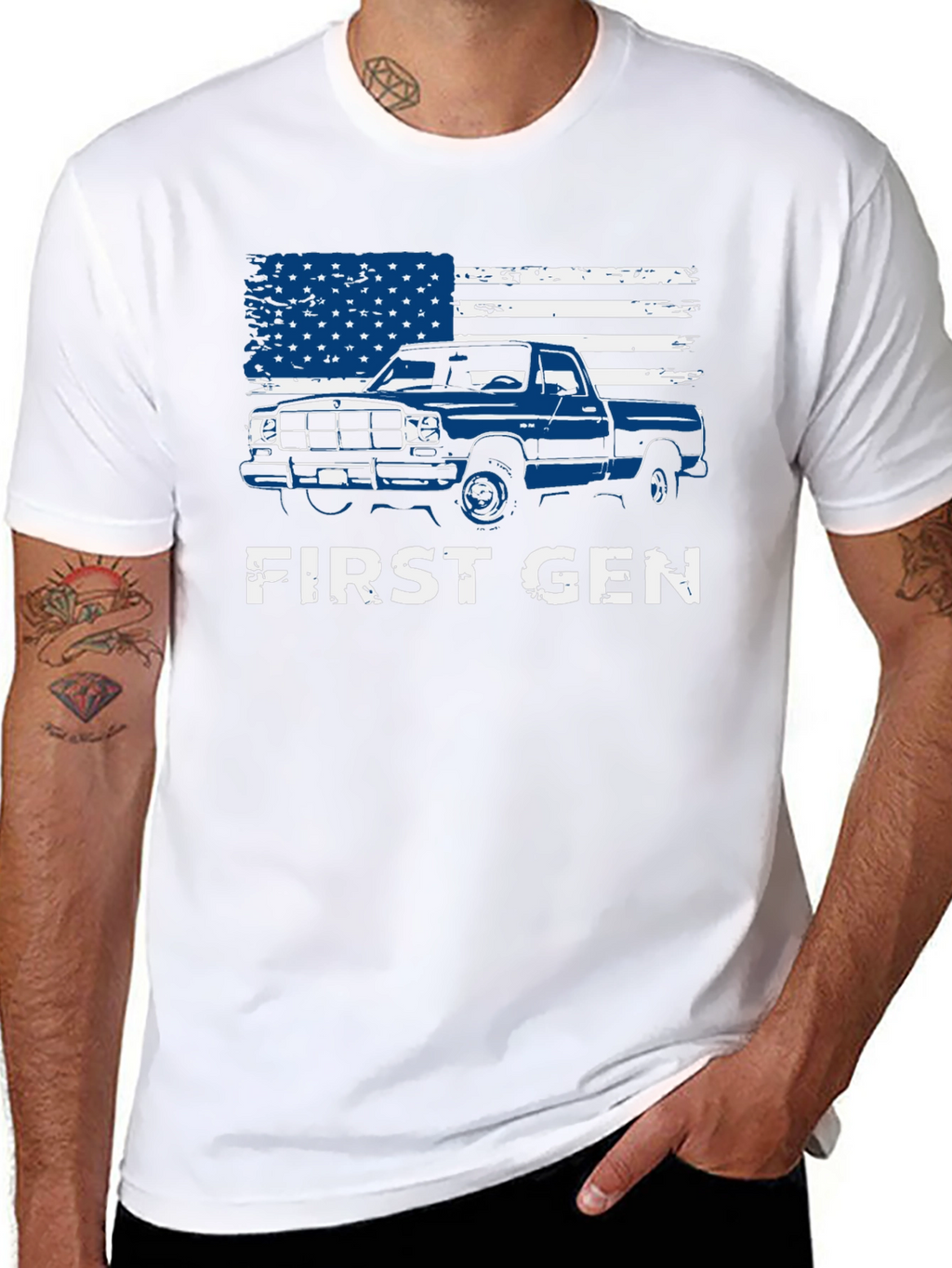 First Gen Truck American Flag Graphic Tee