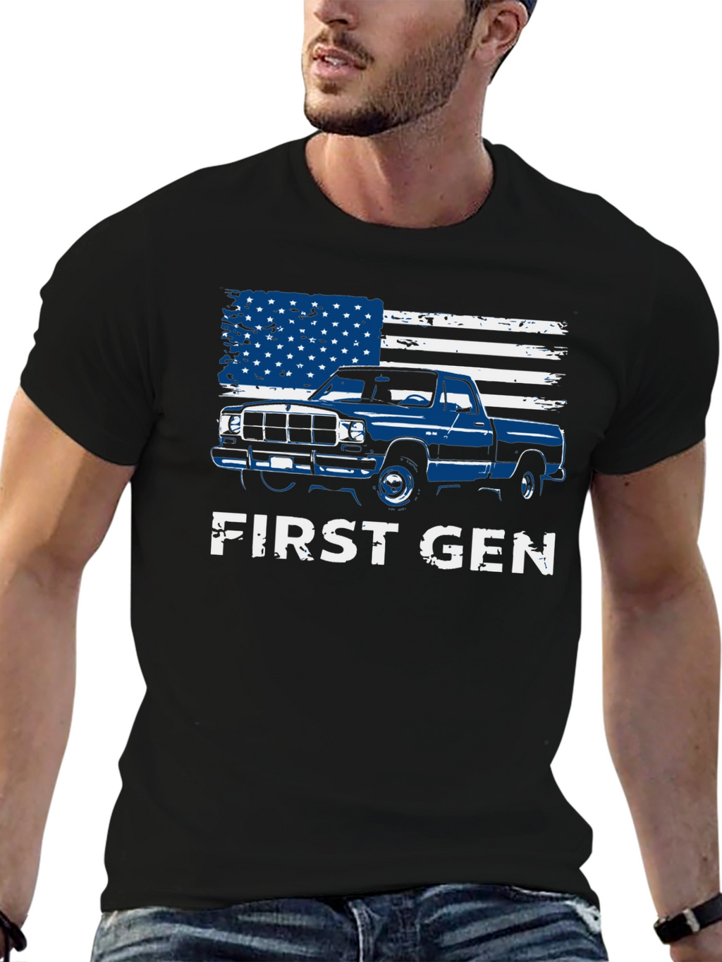First Gen Truck American Flag Graphic Tee