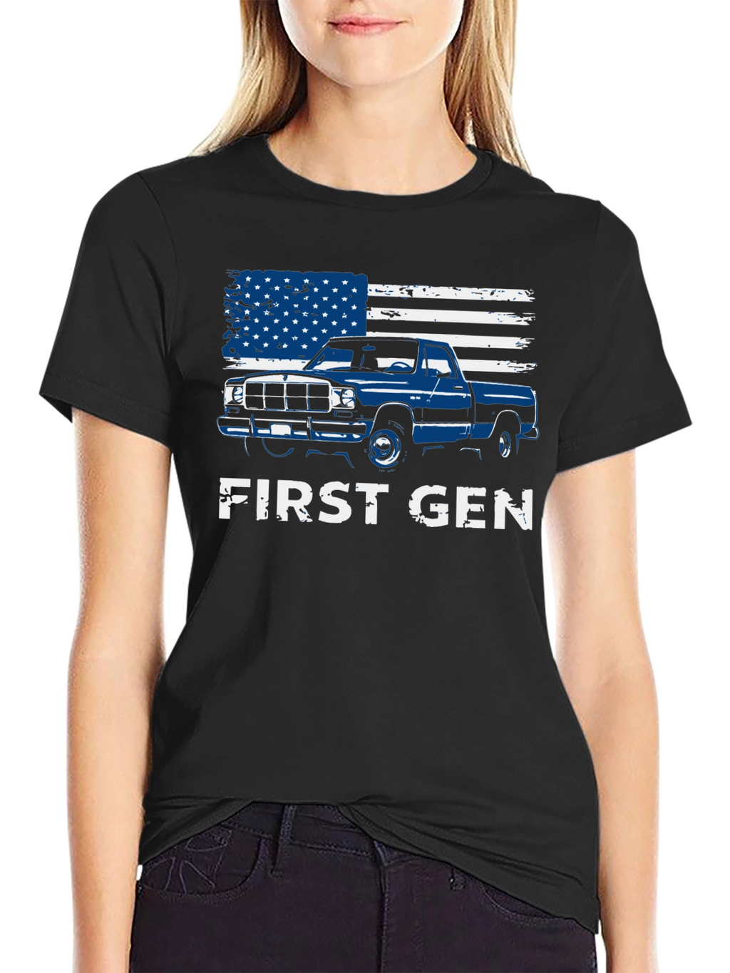 First Gen Truck American Flag Graphic Tee