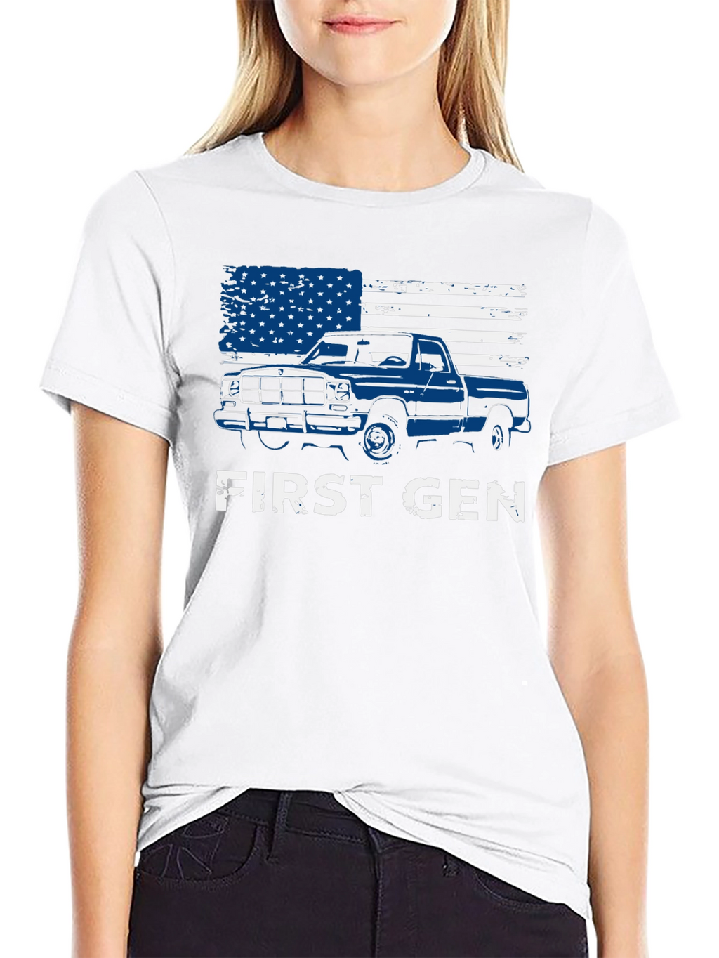 First Gen Truck American Flag Graphic Tee