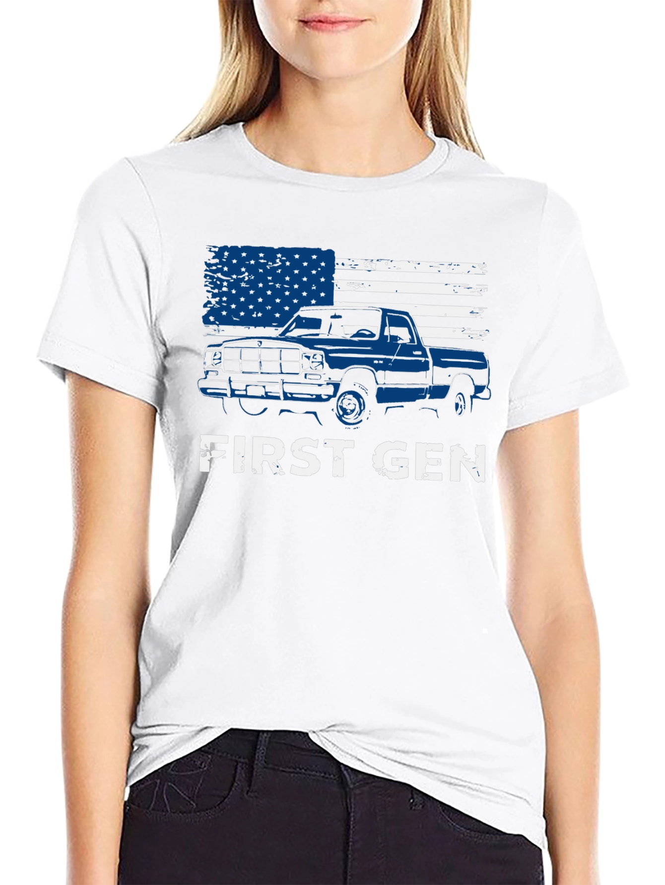 First Gen Truck American Flag Graphic Tee