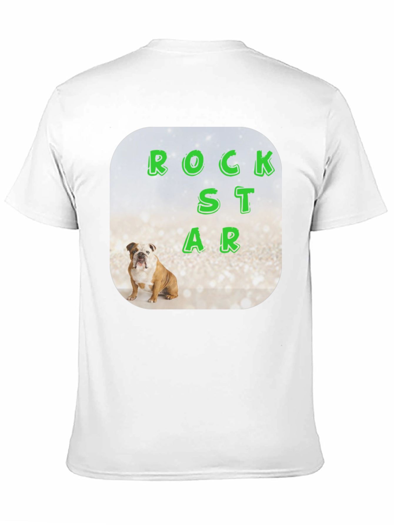 Rockstar Bulldog Graphic Tee - Mens Black T-Shirt