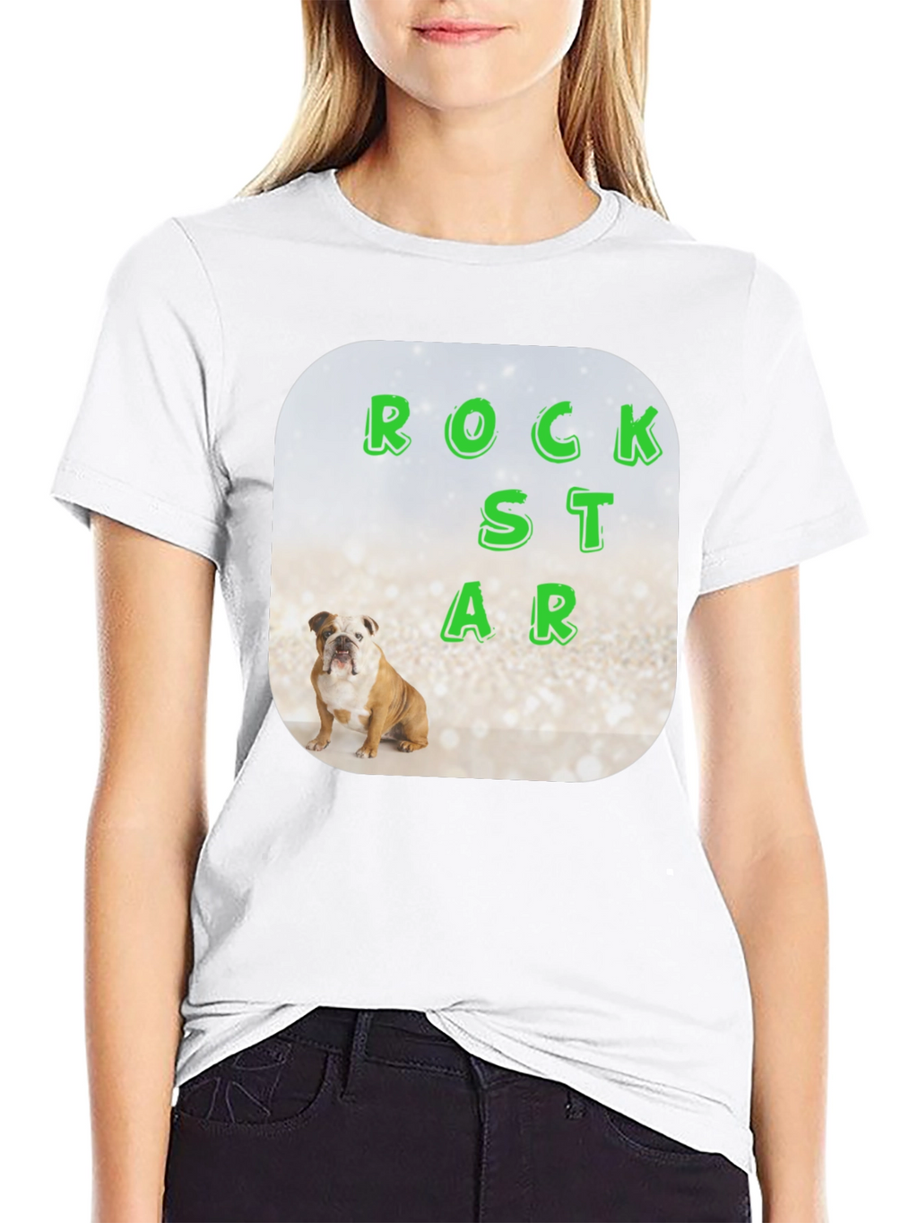 Rockstar Bulldog Graphic Tee - Mens Black T-Shirt
