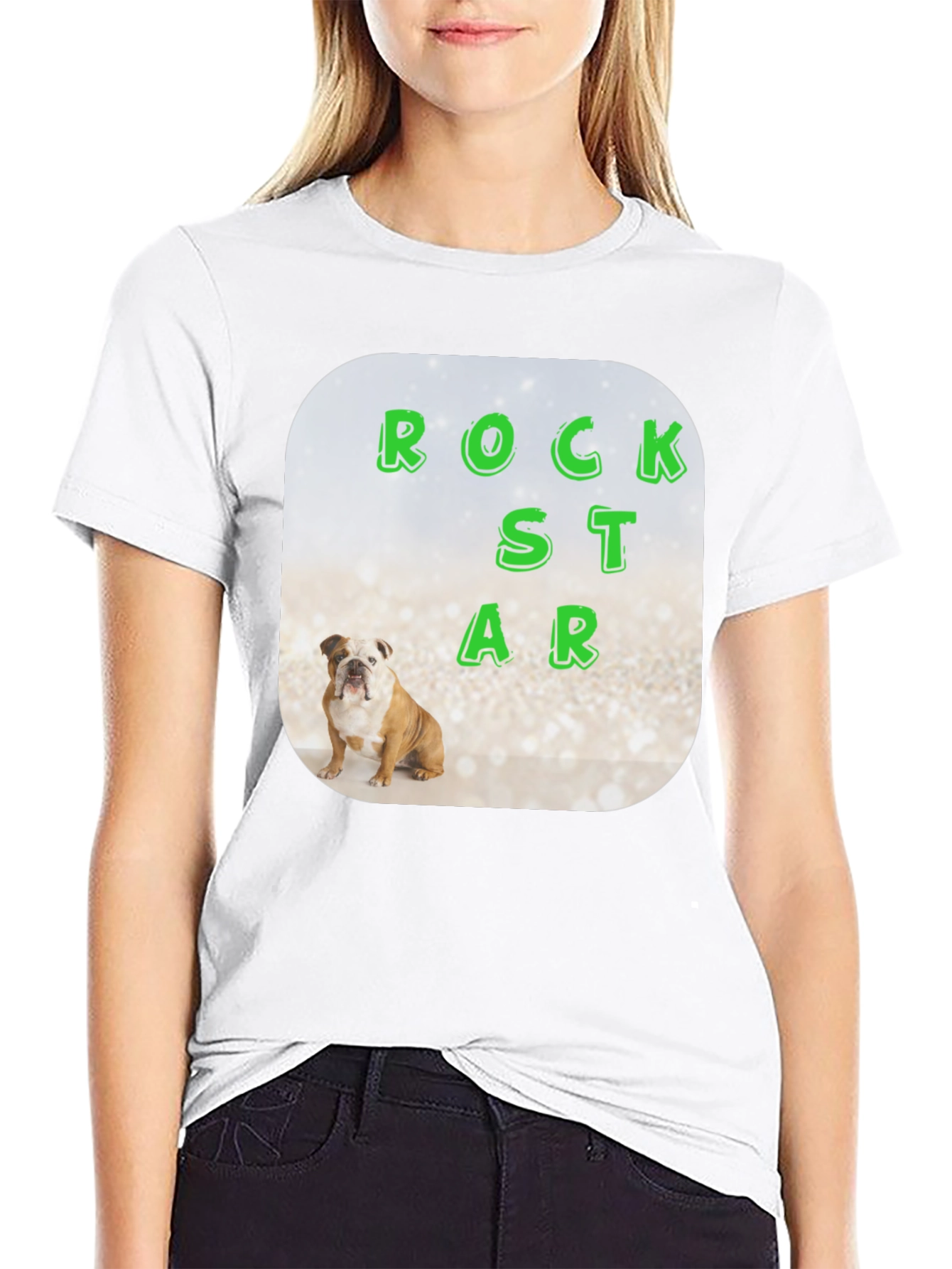 Rockstar Bulldog Graphic Tee - Mens Black T-Shirt