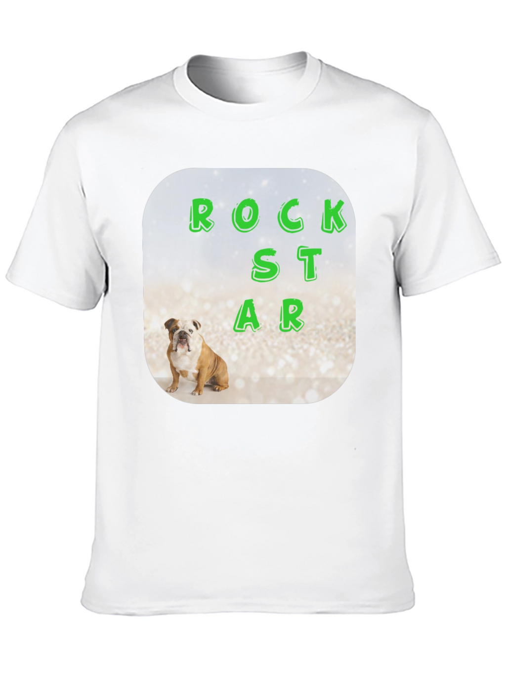 Rockstar Bulldog Graphic Tee - Mens Black T-Shirt