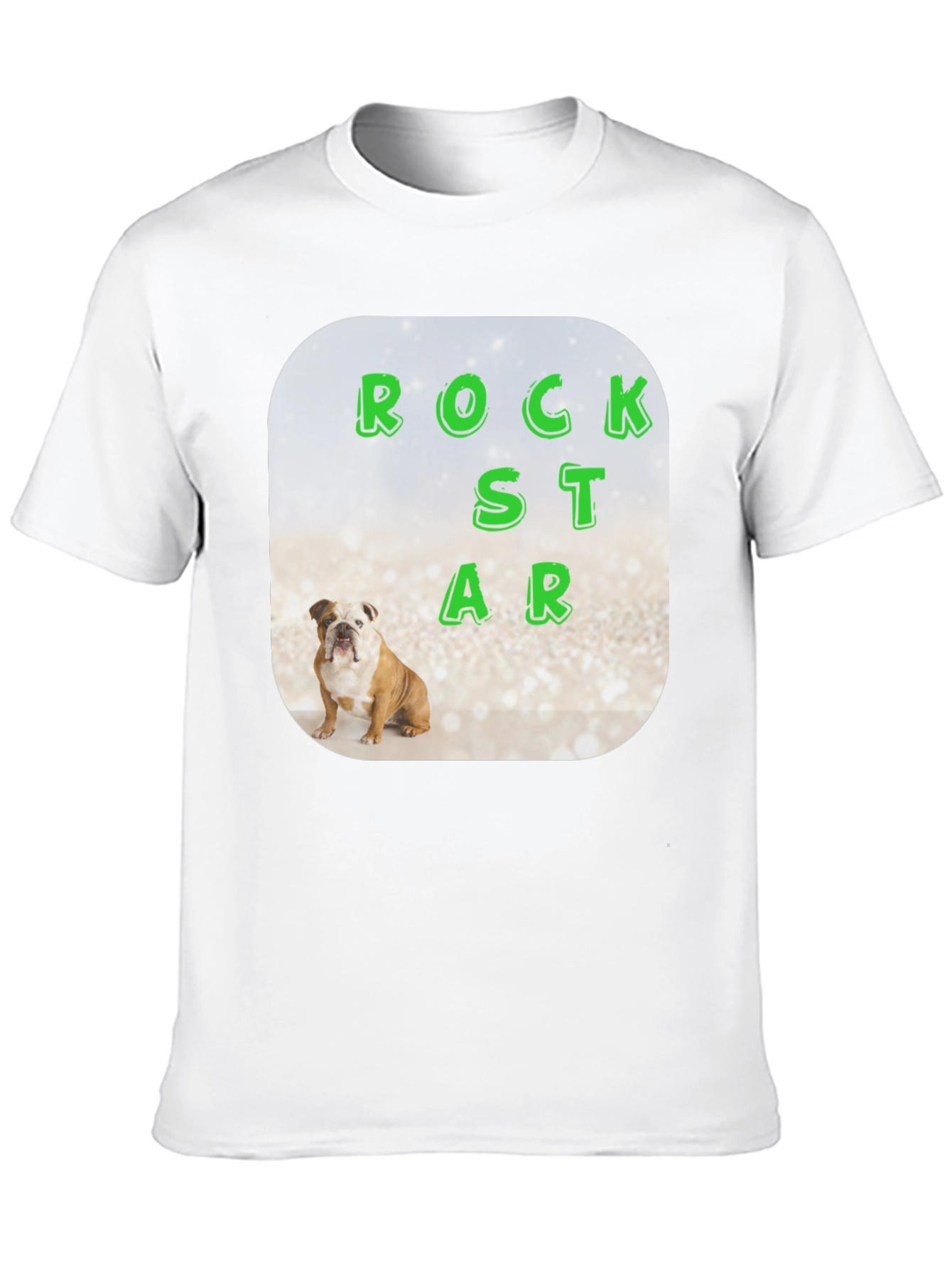 Rockstar Bulldog Graphic Tee - Mens Black T-Shirt