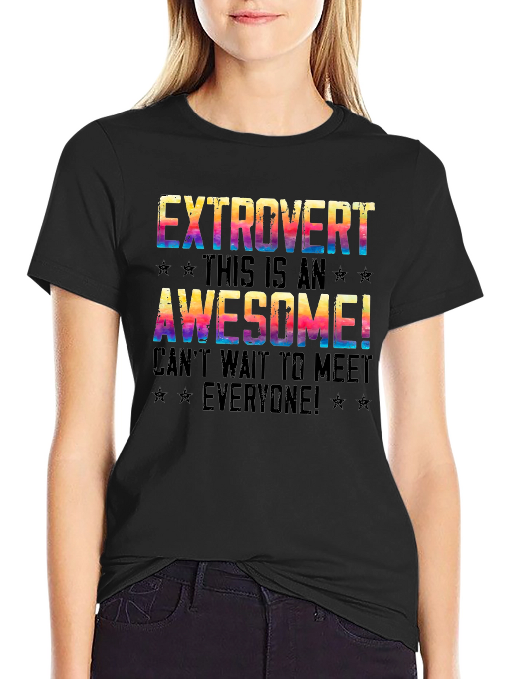 Extrovert Graphic T-Shirt - Awesome Meet Everyone Tee