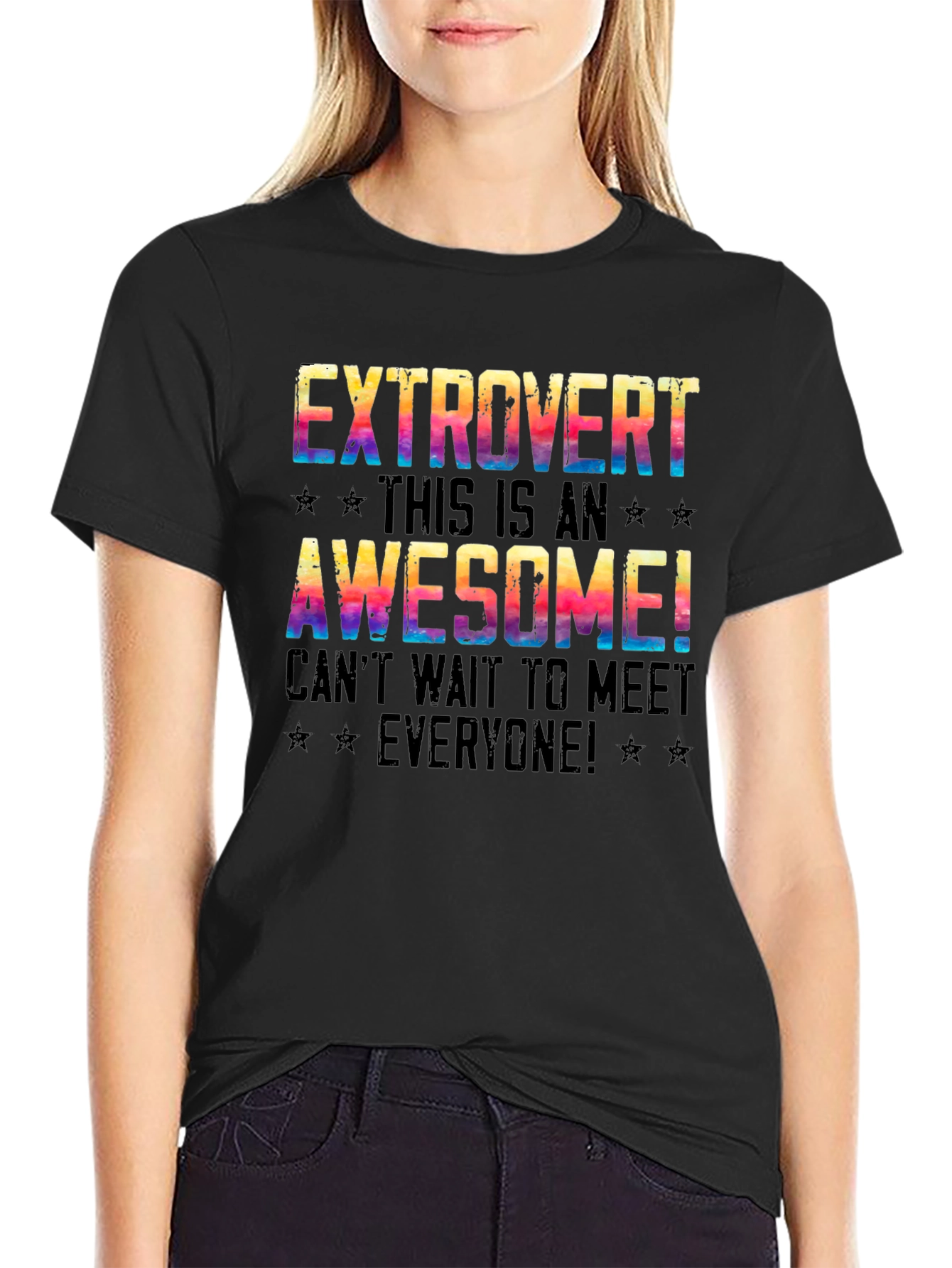 Extrovert Graphic T-Shirt - Awesome Meet Everyone Tee