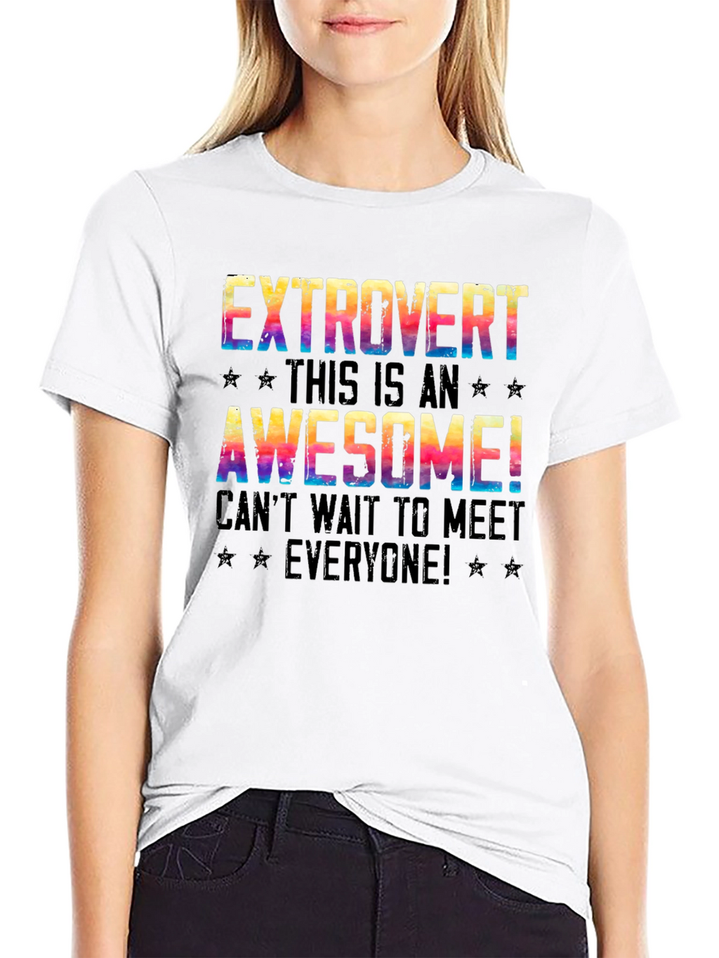 Extrovert Graphic T-Shirt - Awesome Meet Everyone Tee