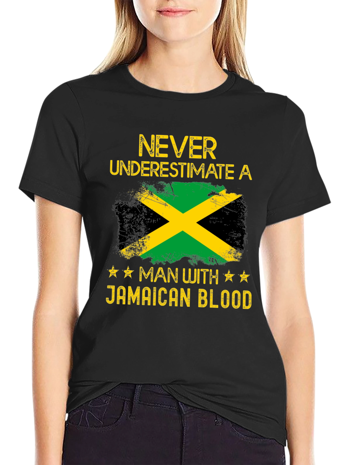 Jamaican Blood T-Shirt - Never Underestimate