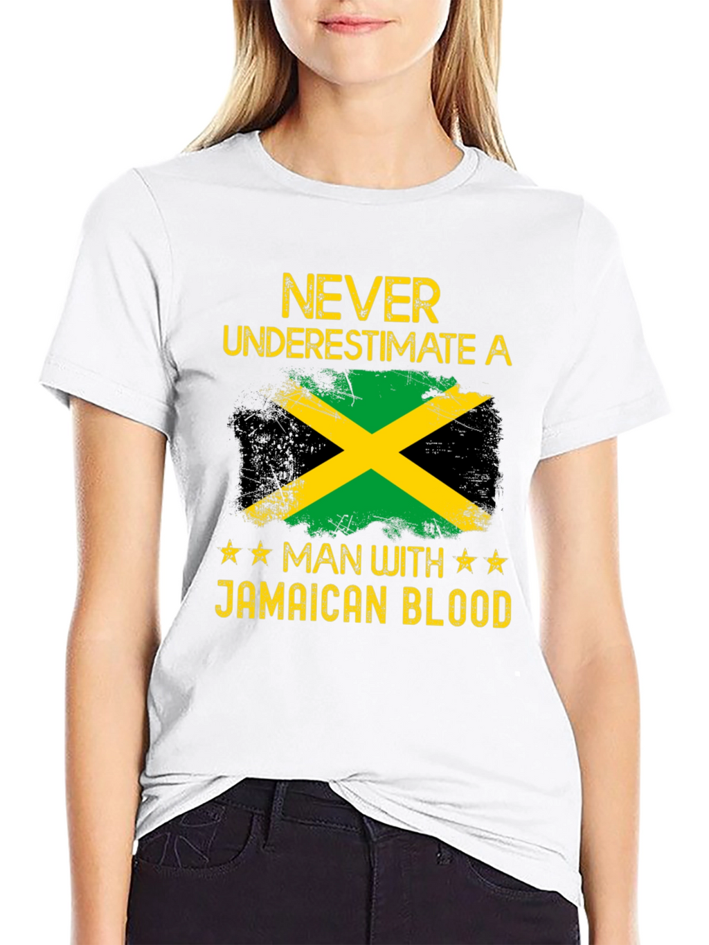 Jamaican Blood T-Shirt - Never Underestimate