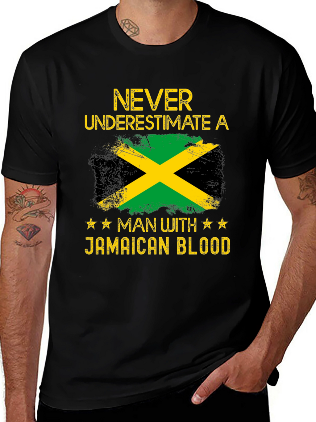 Jamaican Blood T-Shirt - Never Underestimate