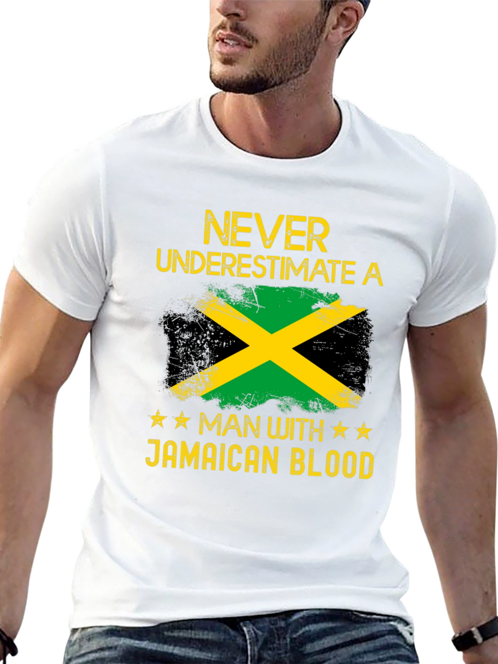 Jamaican Blood T-Shirt - Never Underestimate
