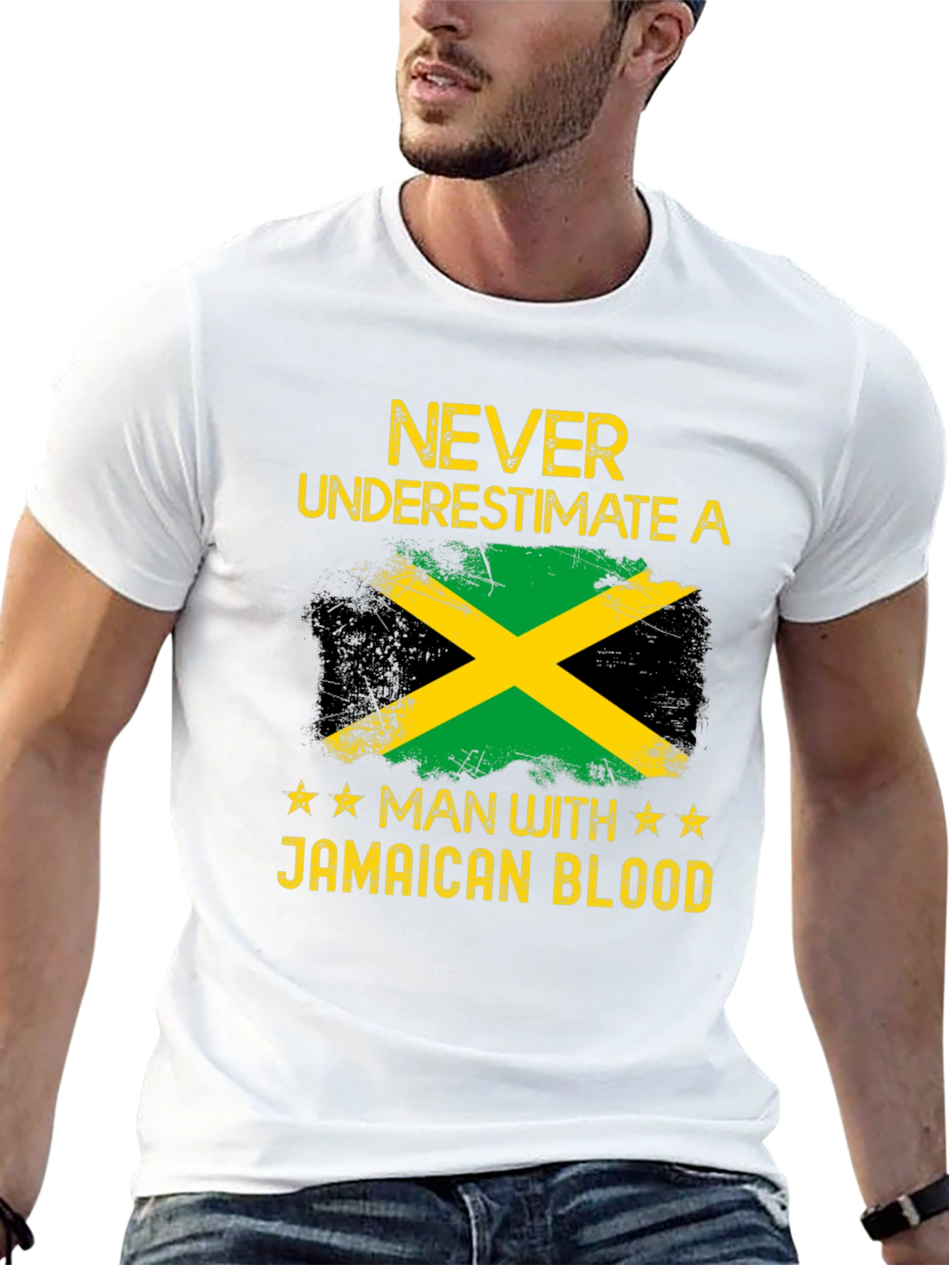 Jamaican Blood T-Shirt - Never Underestimate